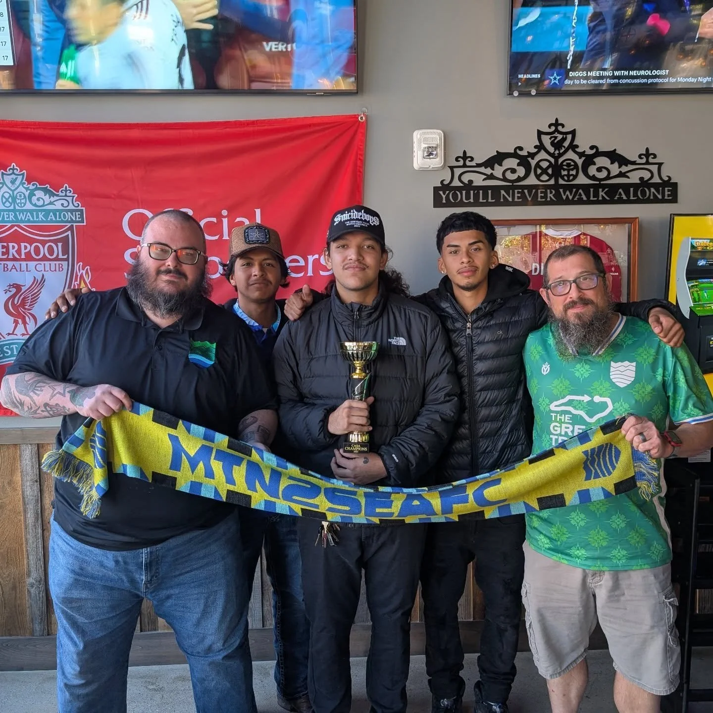 Join us at @thebrasstapraleigh this Saturday for a team bonding event over @premierleague footy at 10am!

@realautonerd 
@danny_kickz7 
@greattrailsnc 
@spectrum_soccer 
@risingsunpools