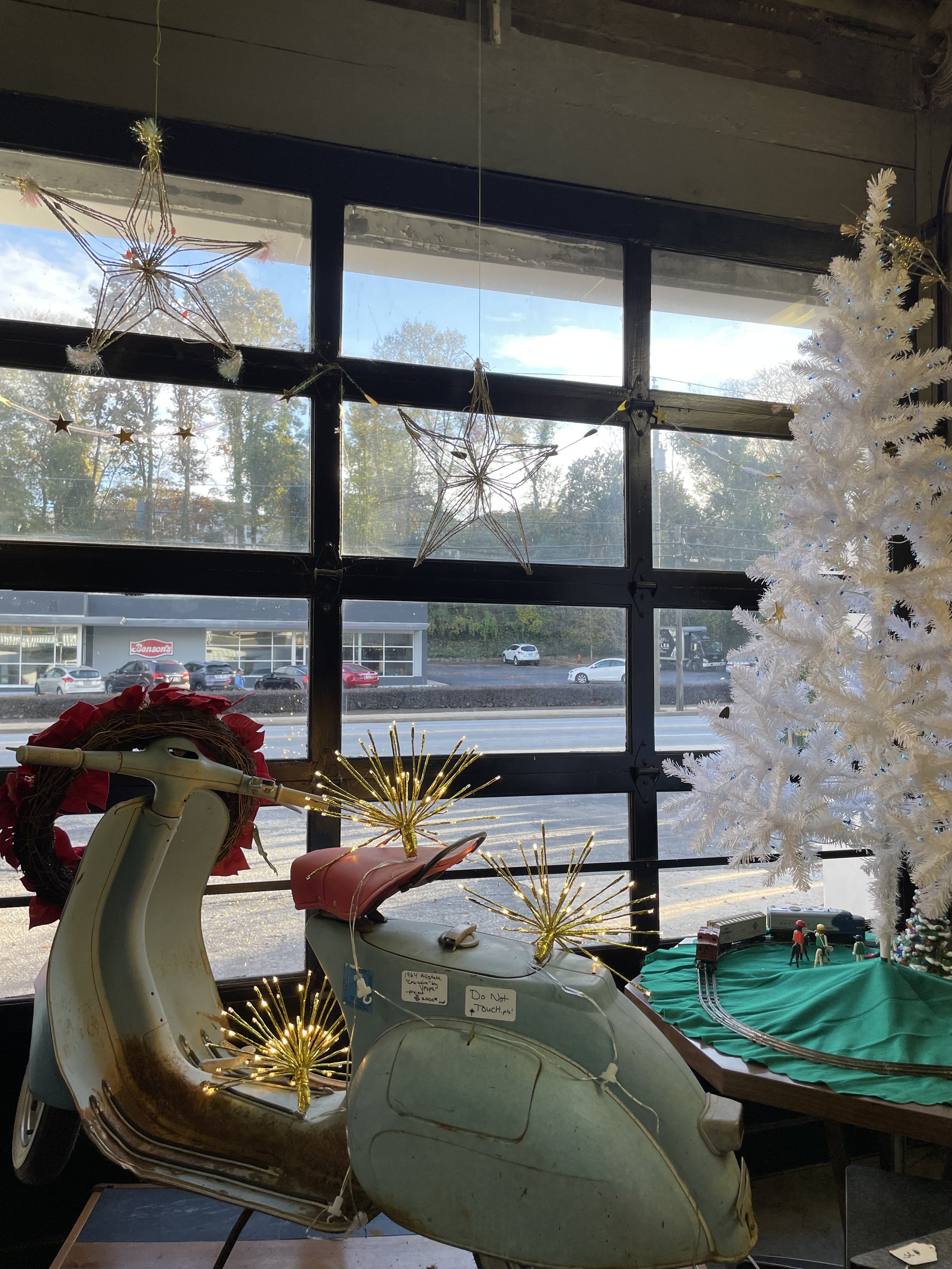 Visual Merchandising and Promotion Class Project - Christmas Window Display for Starlite Showroom