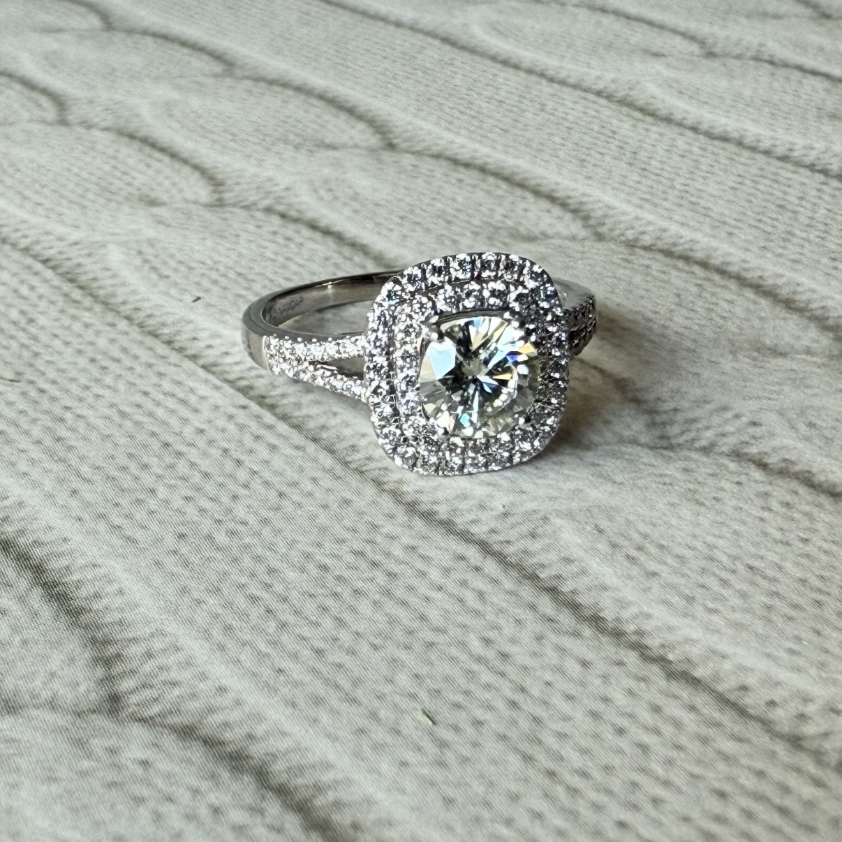 Diamond Cluster Ring Center Upgrade