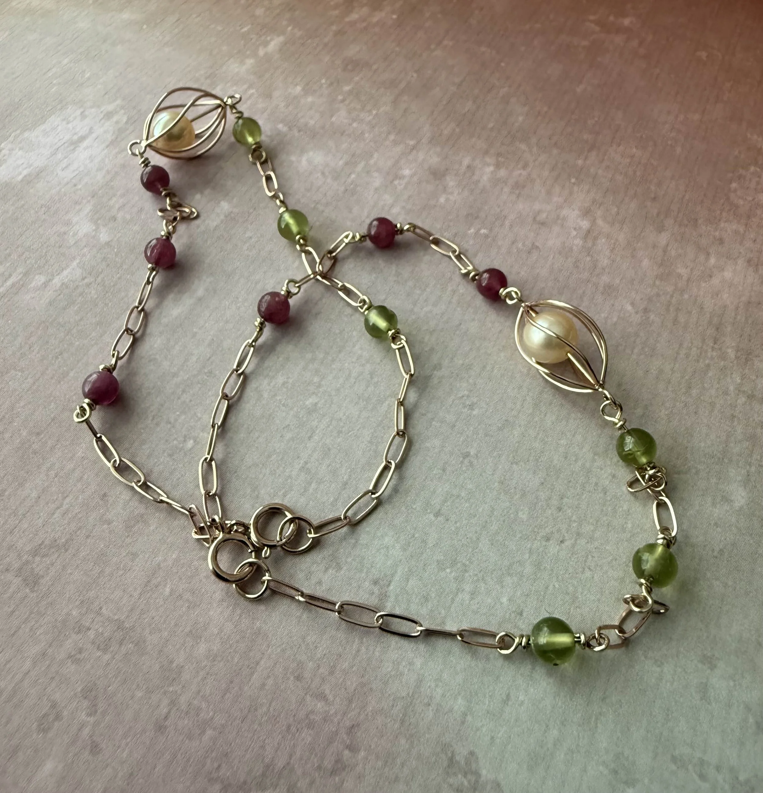 14k Pink Gold Mother/Daughter Bracelets