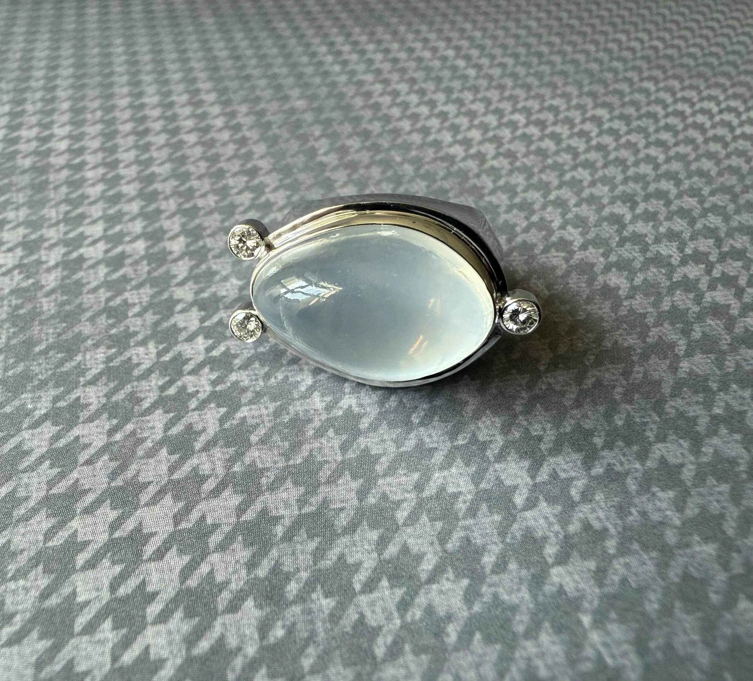 Chunky Heirloom Moonstone Ring Redesign