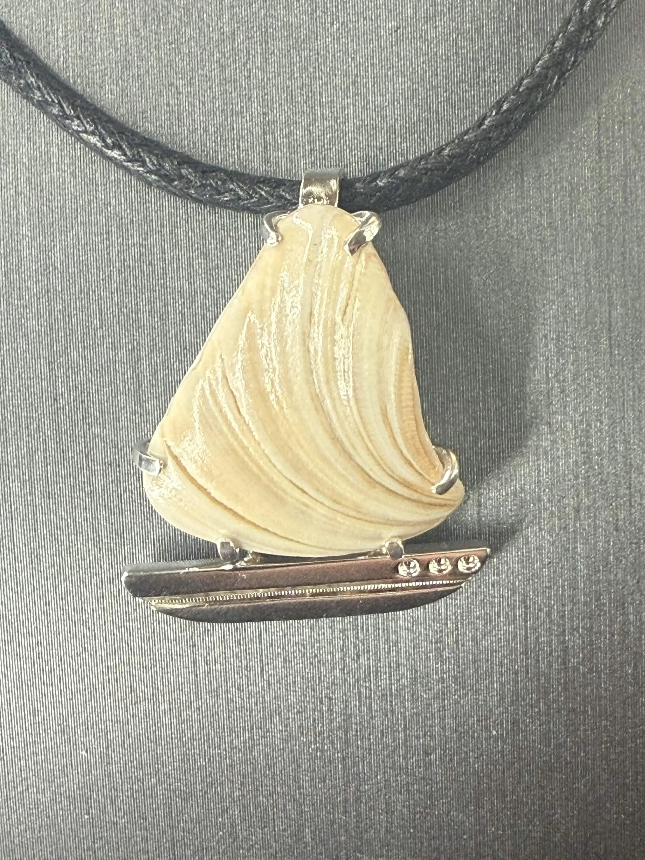 Seashell Sailboat Pendant
