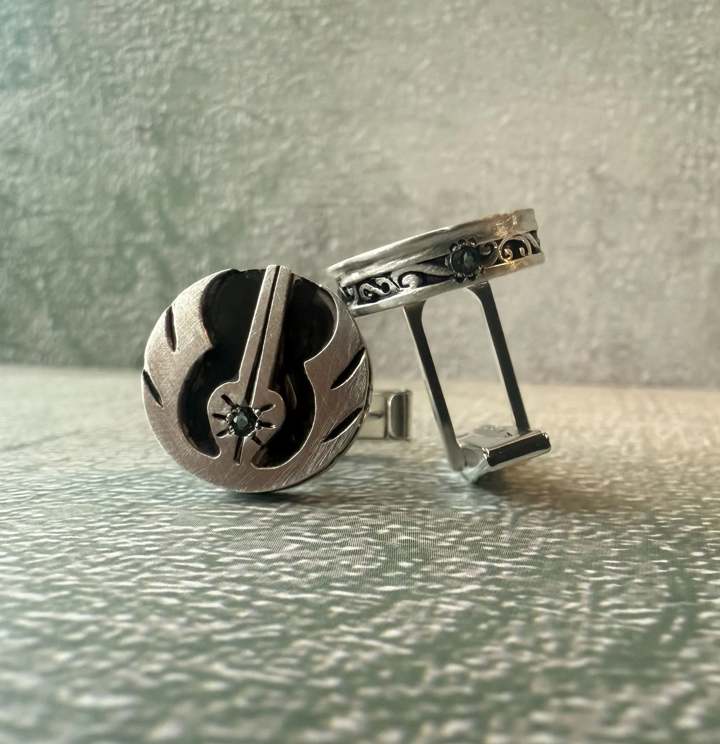 Sci-Fi Themed Handmade Cufflinks