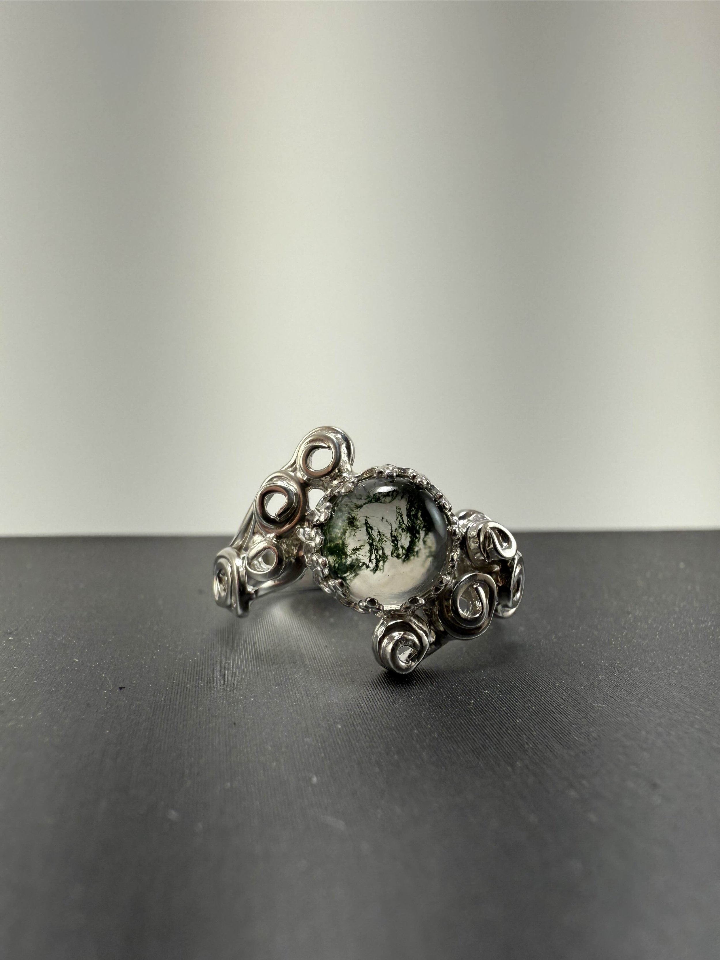 Moss Agate Ring