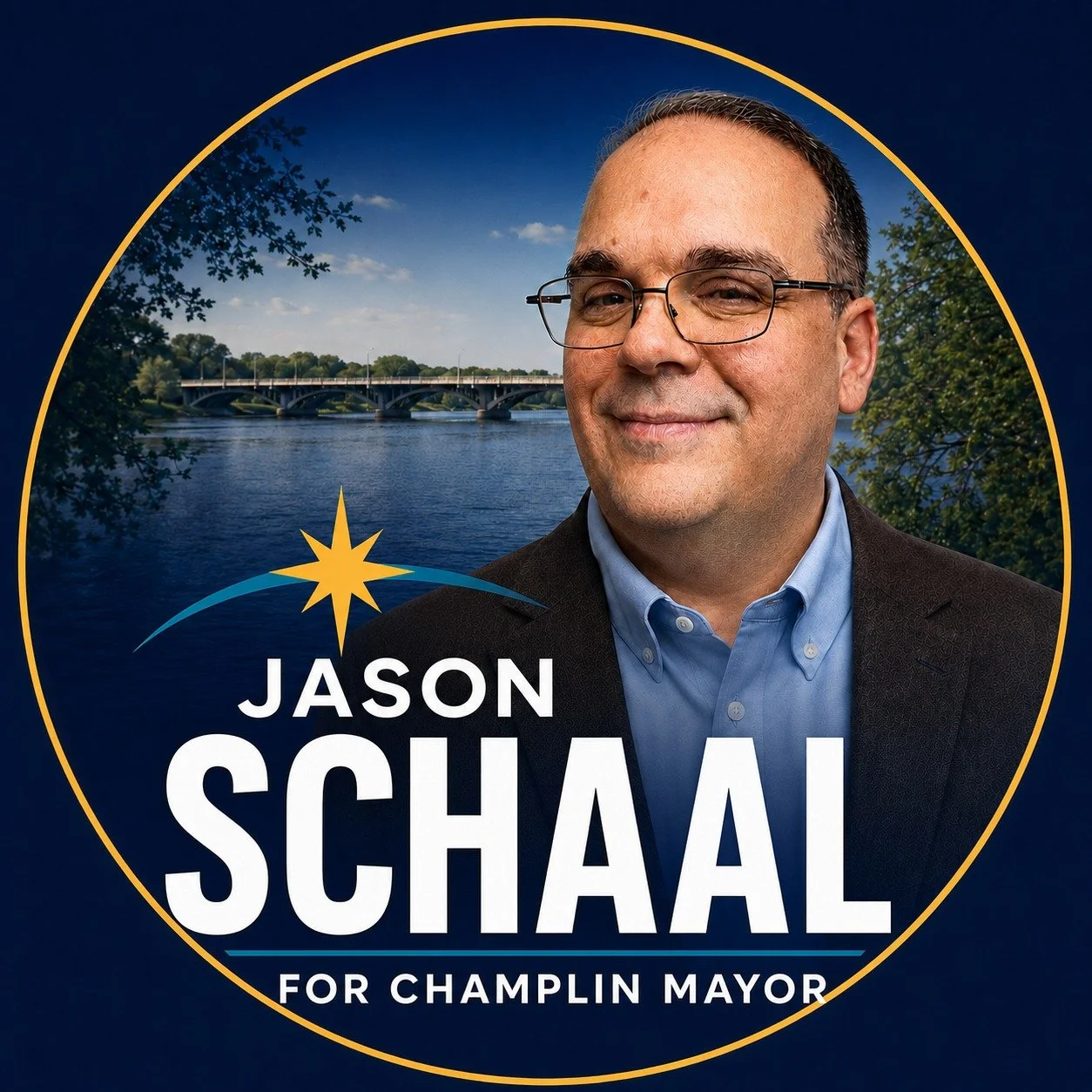 Door knock with Jason Schaal for Champlin Mayor Oct 3