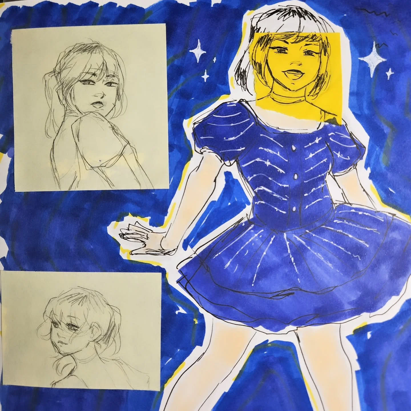 Taking a break from my series to post some doodle spreads I made in the last week~ 

#doodledump #ohuhumarkers #sketchbook #Illustration #alysaliu