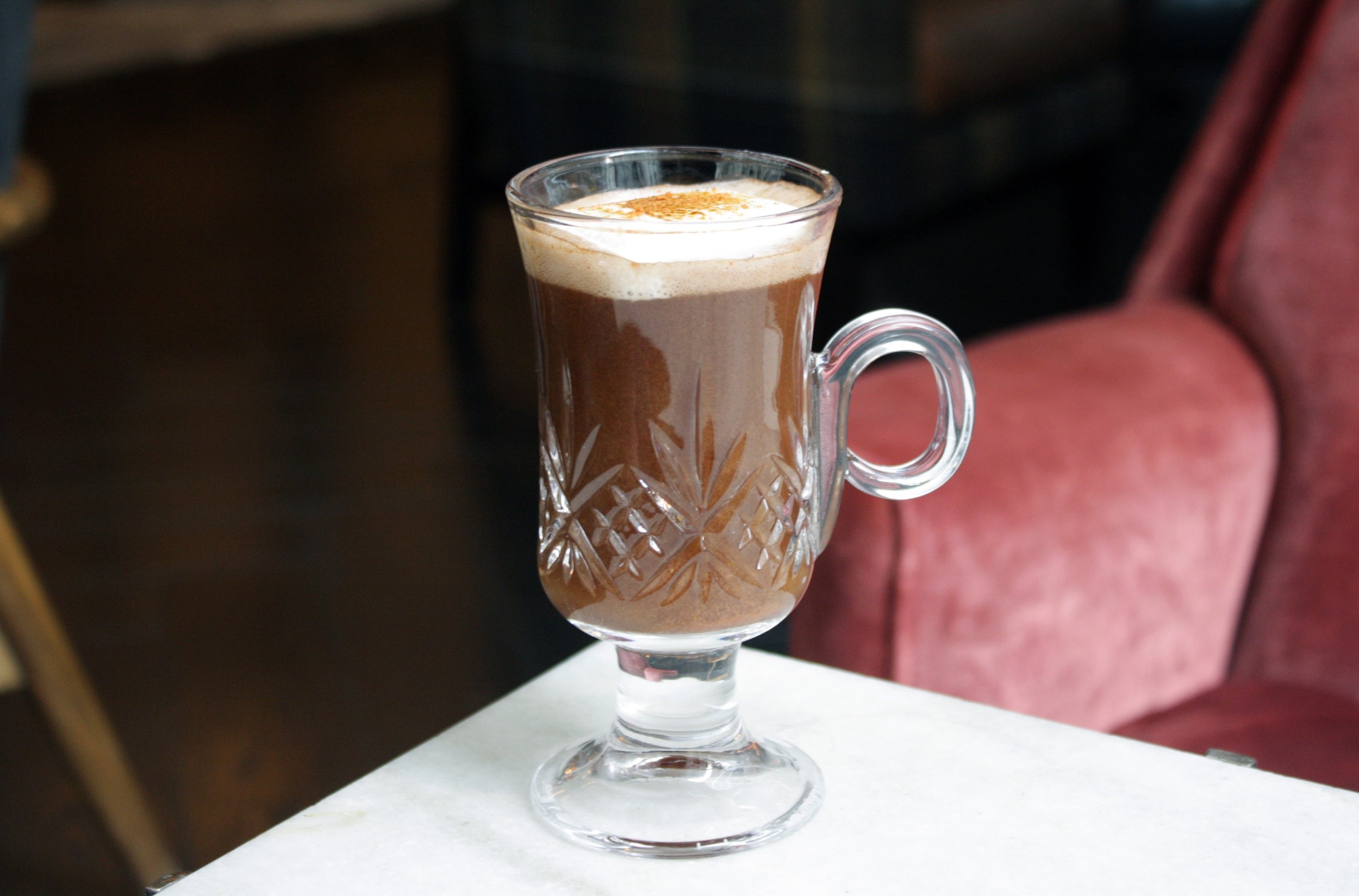 Warm winter drink served at a cosy wedding reception at Waipuna Estate