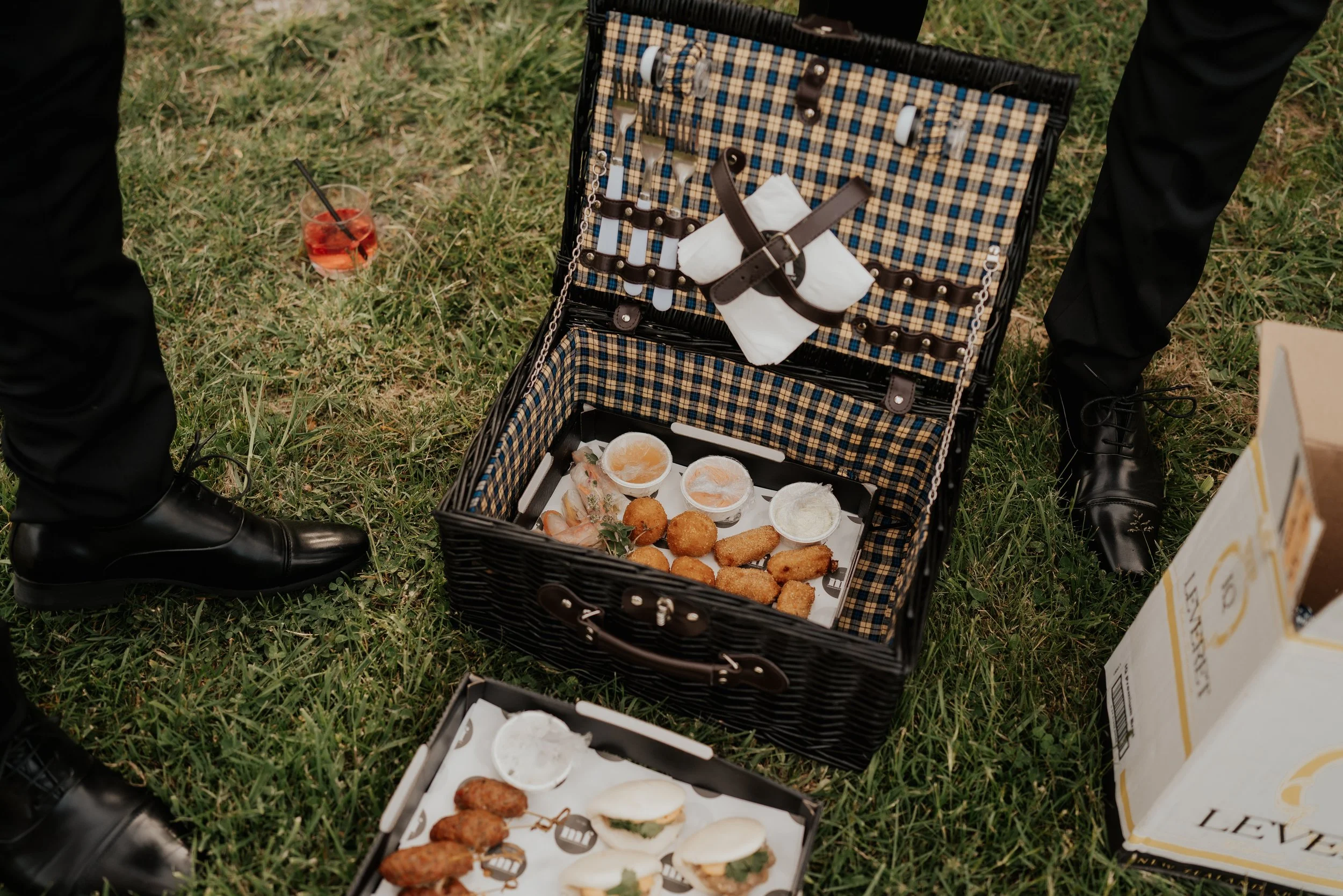 A beautifully set up wedding brunch at Waipuna Estate