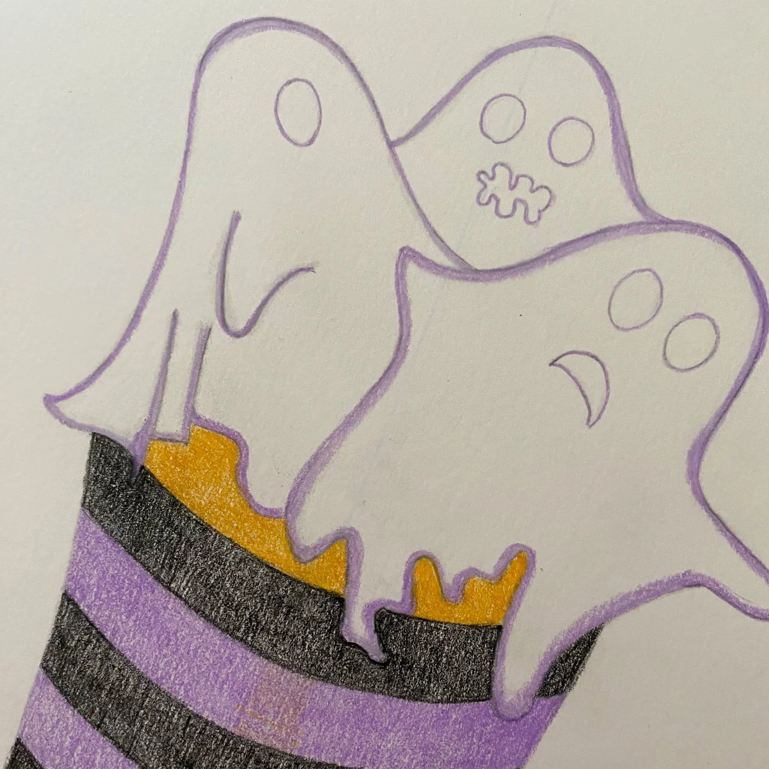 Work in Progress, Halloween Ghosts Cupcake