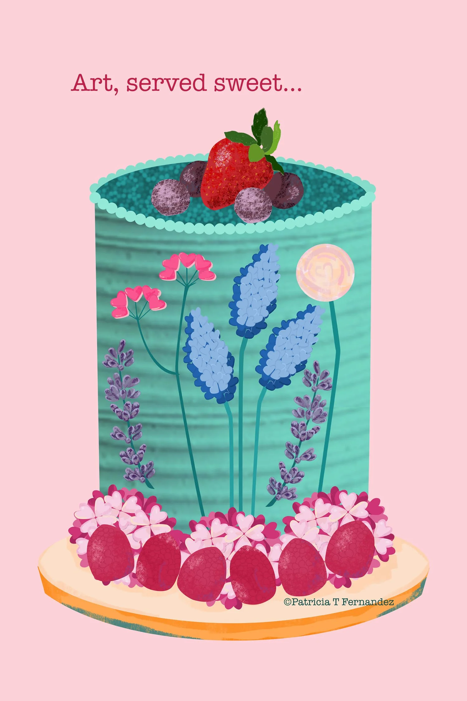 Art Served Sweet, Digital Illustration