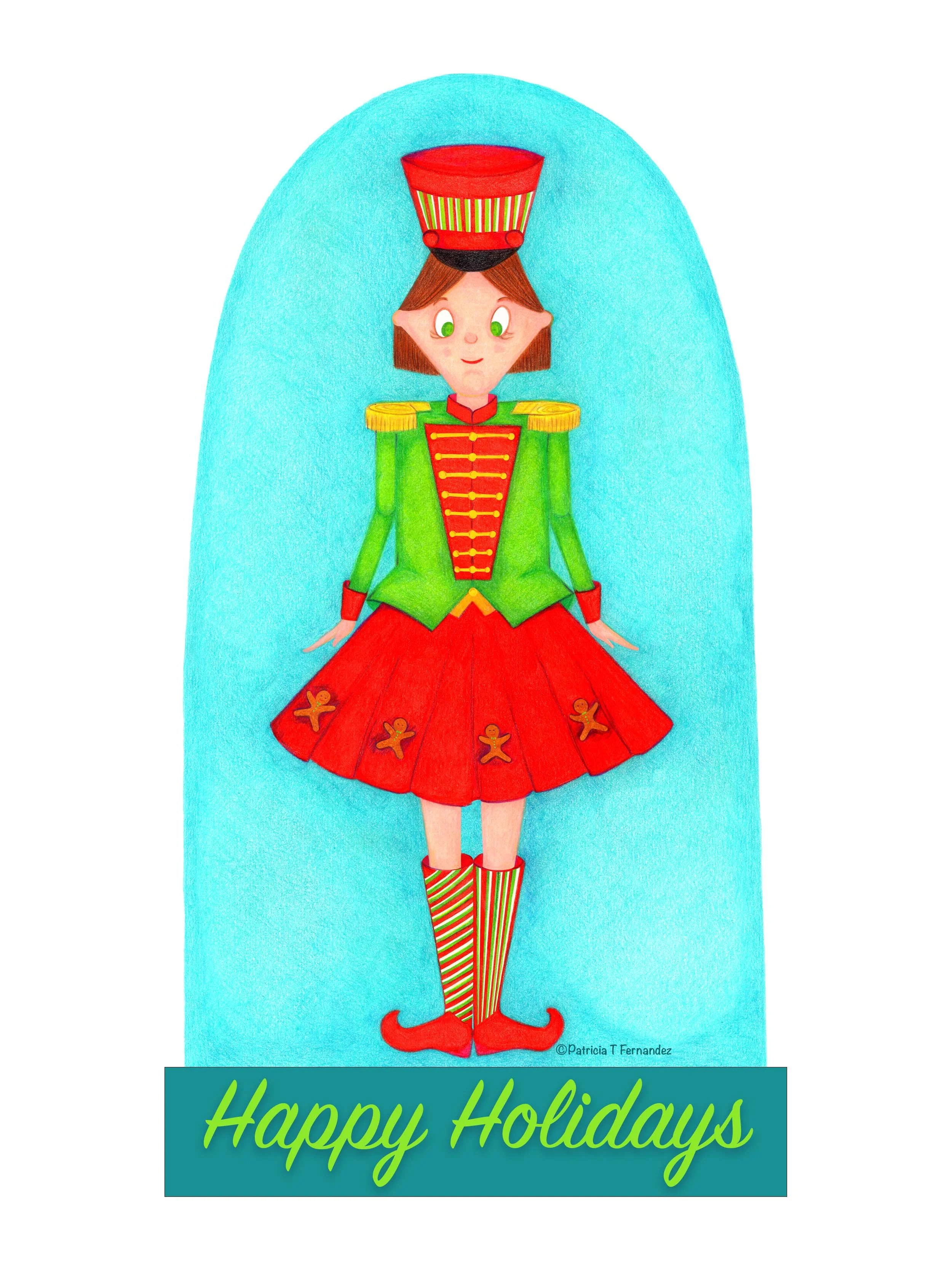 The Nutcracker Doll, Color Pencils Illustration