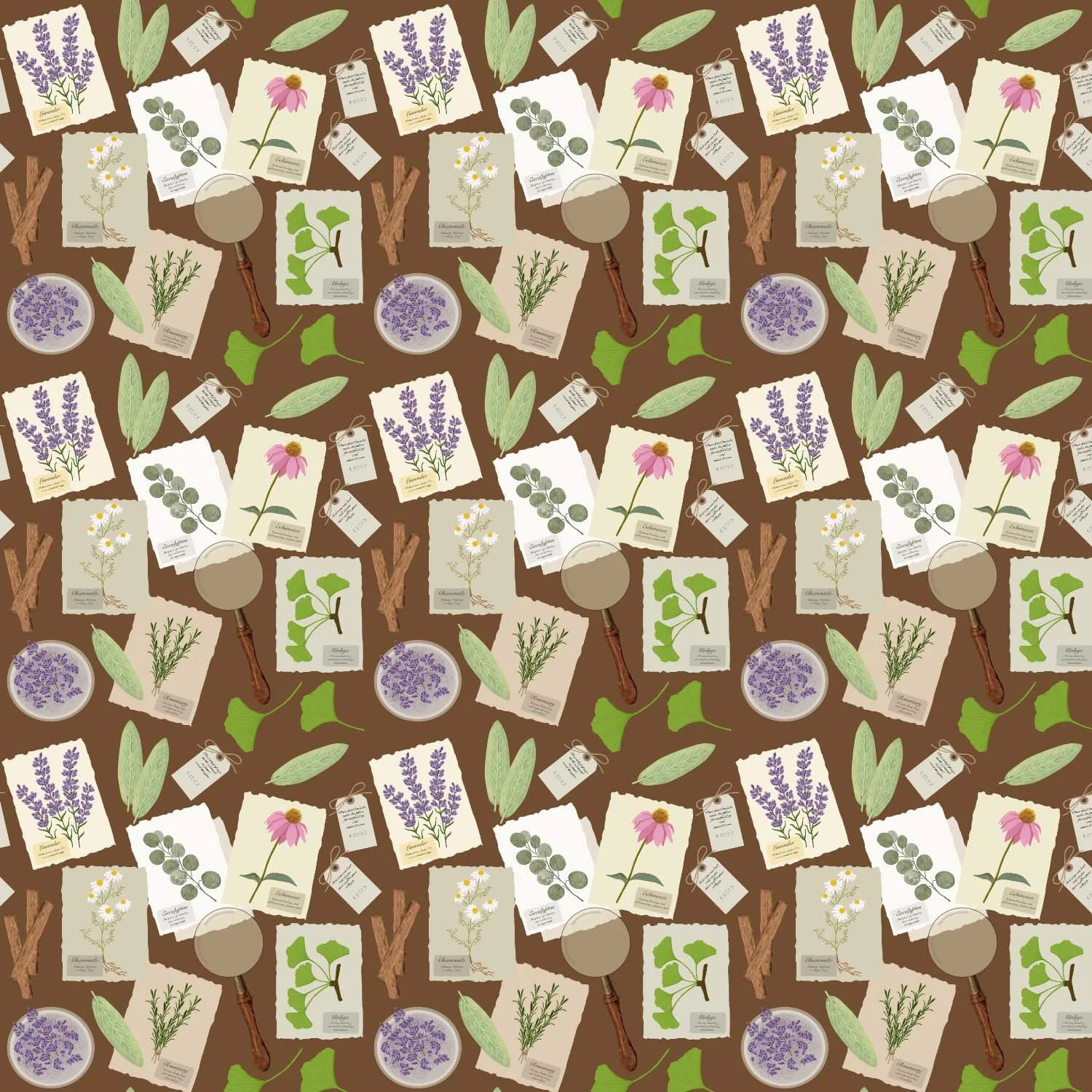 Witches' Herbarium Pattern
