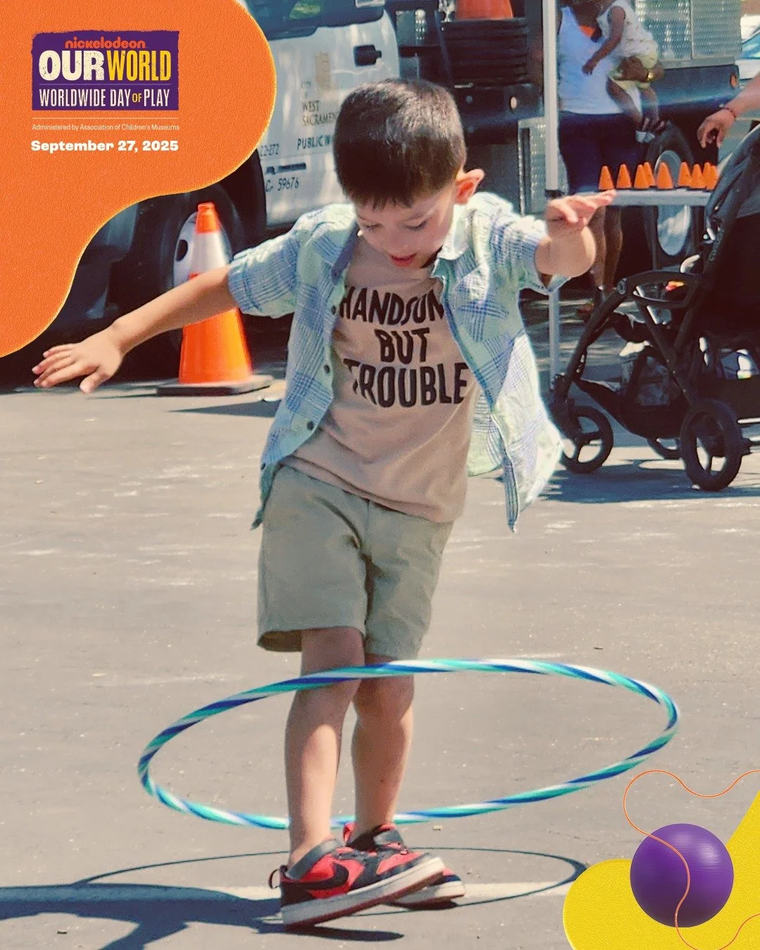 Play is contagious&hellip; and we&rsquo;re here to spread it! 😄 Whether it&rsquo;s learning to hula hoop, a bubble chase, or a cardboard city adventure, there&rsquo;s something for everyone. Come play with us on Worldwide Day of Play!

#letsplaytoge