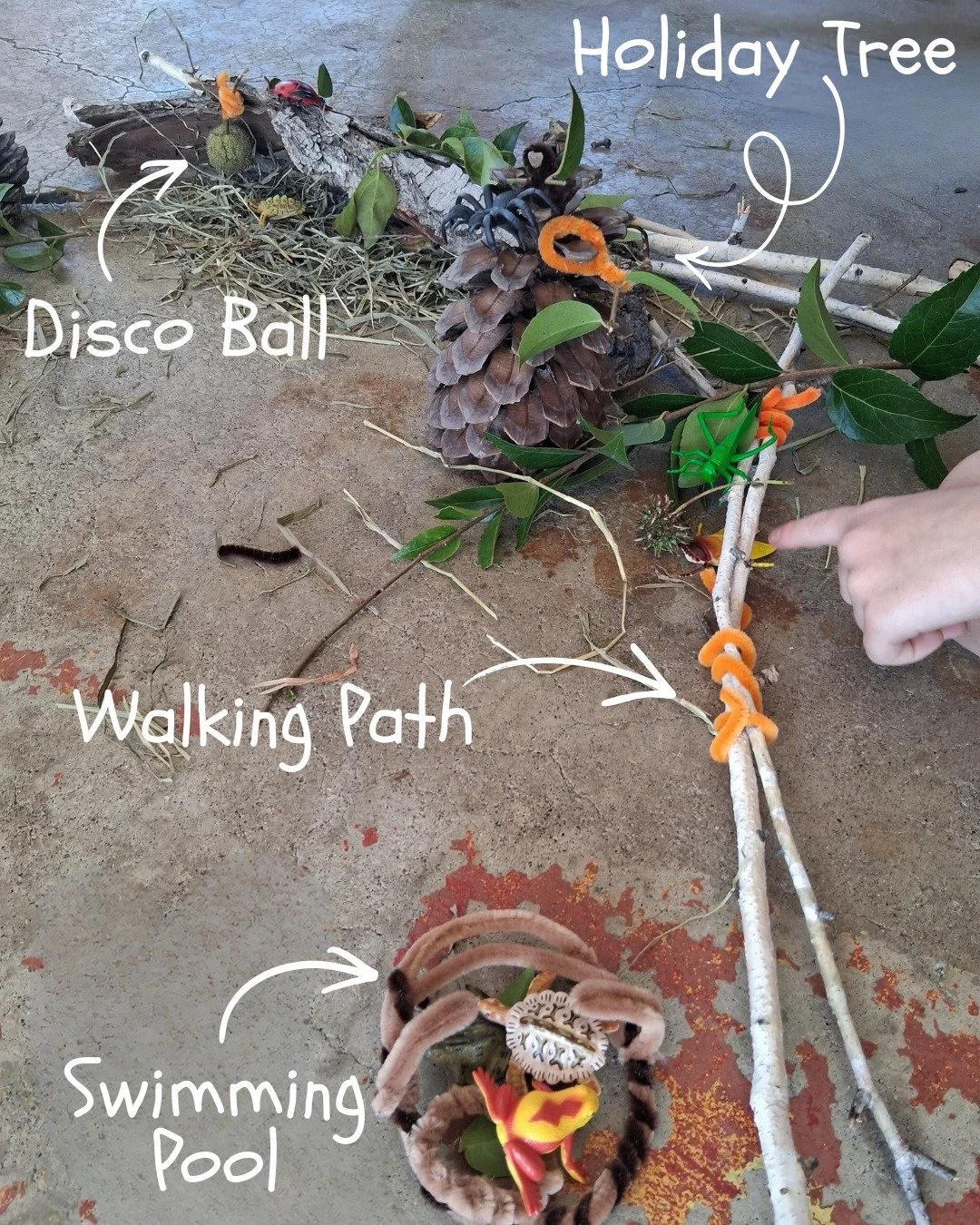 The assignment: Build an animal habitat. 
The result: A forest disco. ✨🐞🌲

During a recent Adventure Architects classroom visit, students were challenged to create an animal habitat using loose parts, natural materials, and their imaginations.

Wha