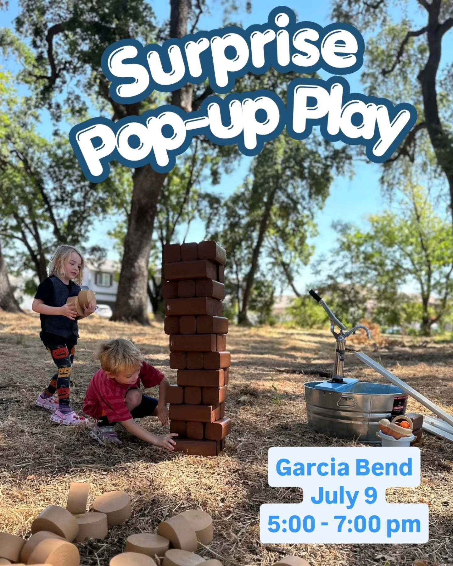 Pocket/Greenhaven!! Your neighborhood was nominated so many times!

Bring a blanket and picnic dinner, join us for some silly fun. 

A towel or two might be a good idea too! See you soon! 

#surprisepopup #natureplay #nominateyourneighborhood #pocket