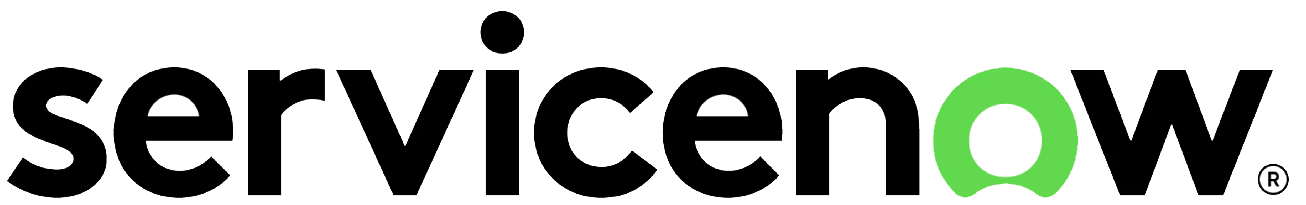 ServiceNow logo with transparent background