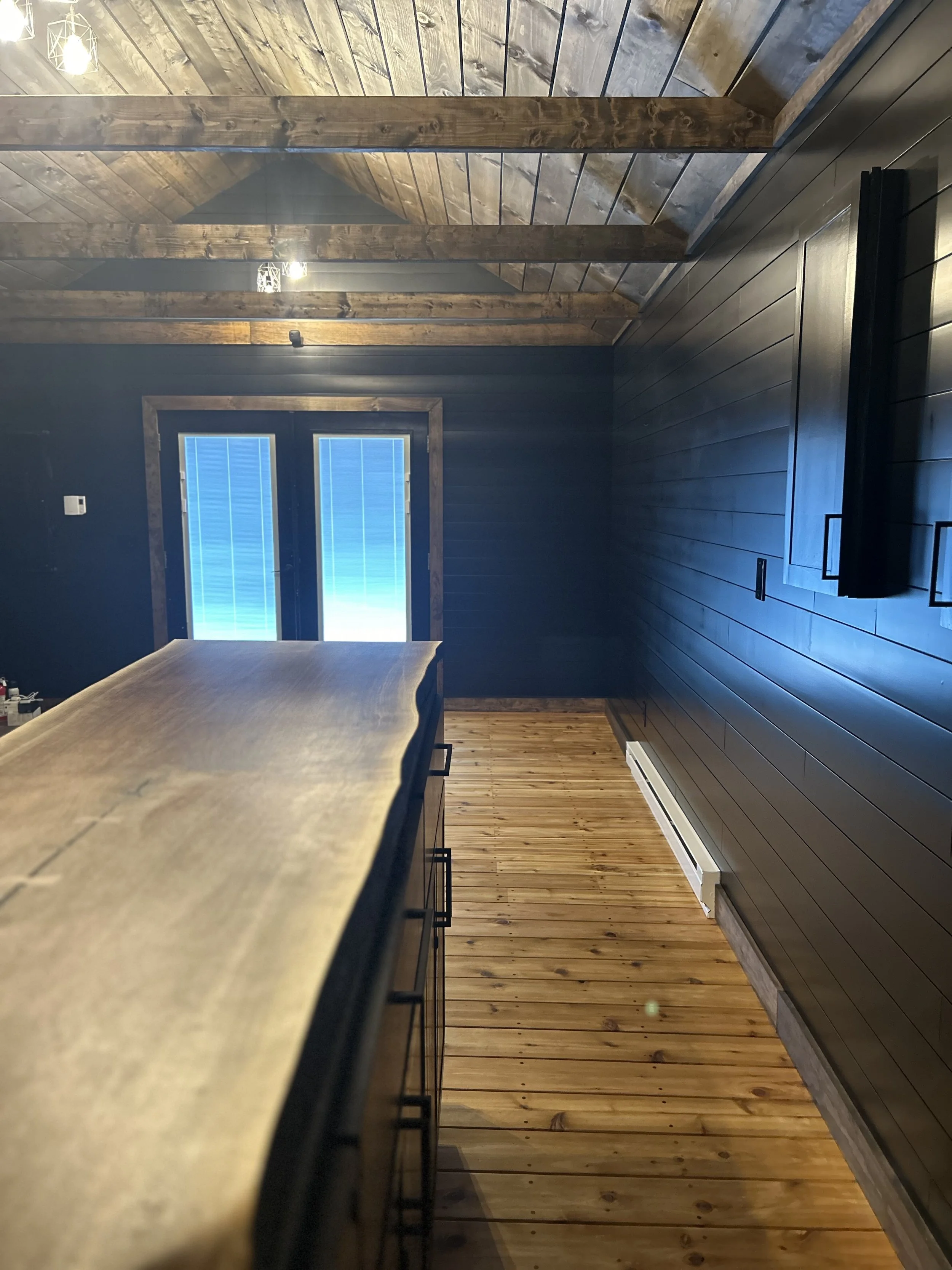 Soft close drawers and locking cabinets.