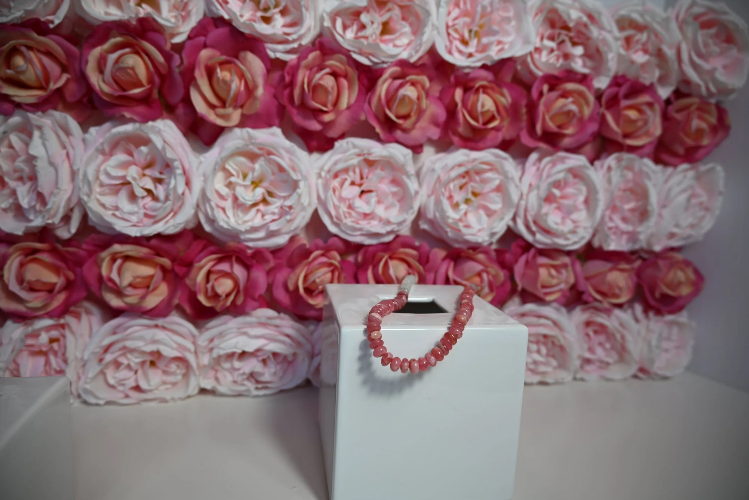 Chunky Rodochrosite & Moonstone Necklace
