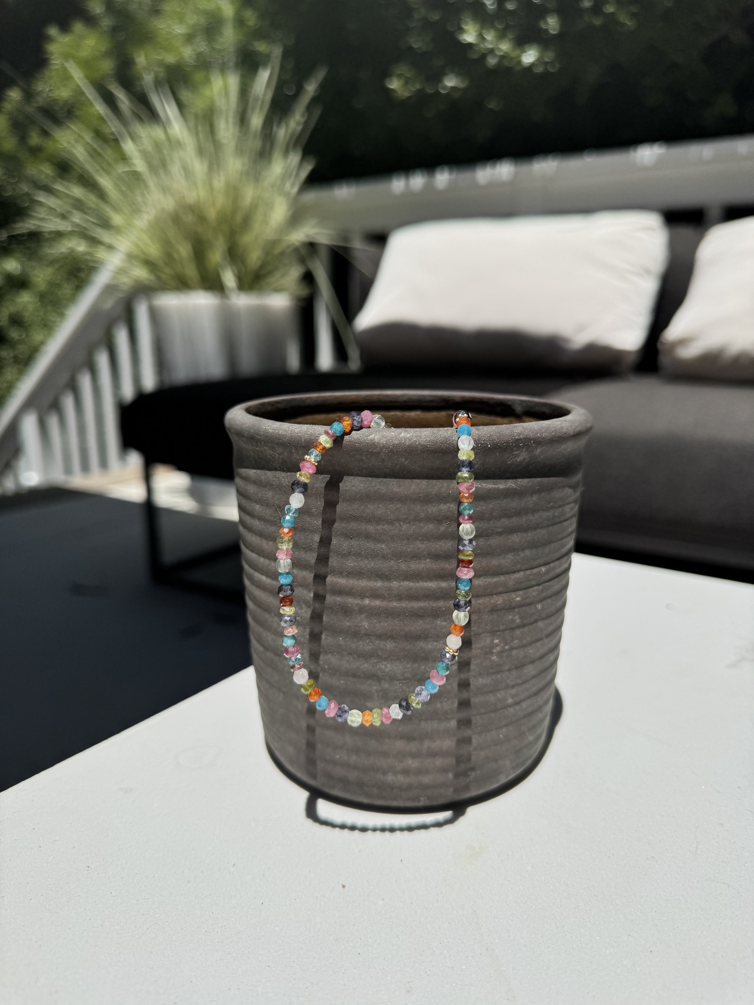 Colorful Mixed Stone Necklace