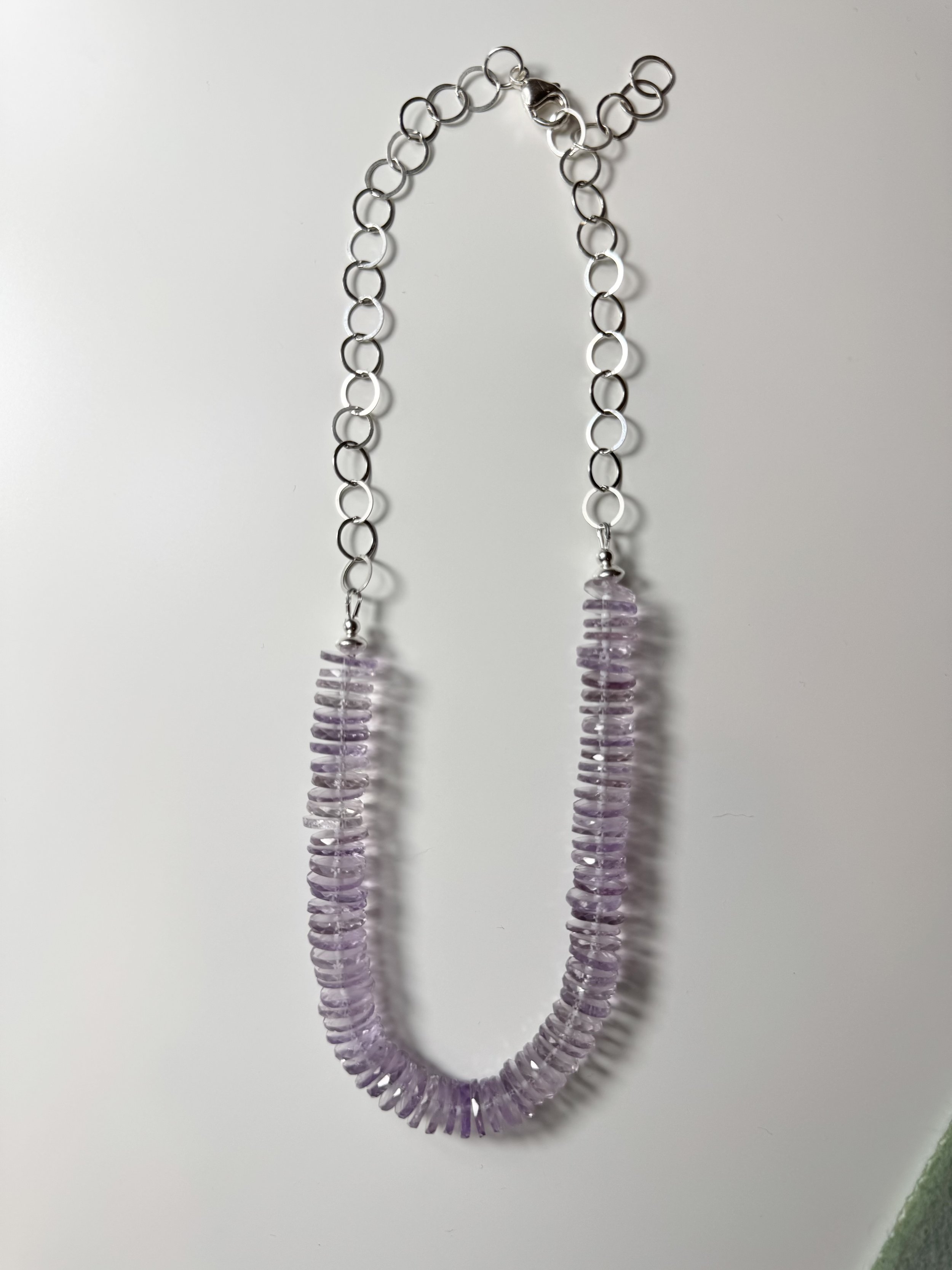 Amethyst Chain Necklace