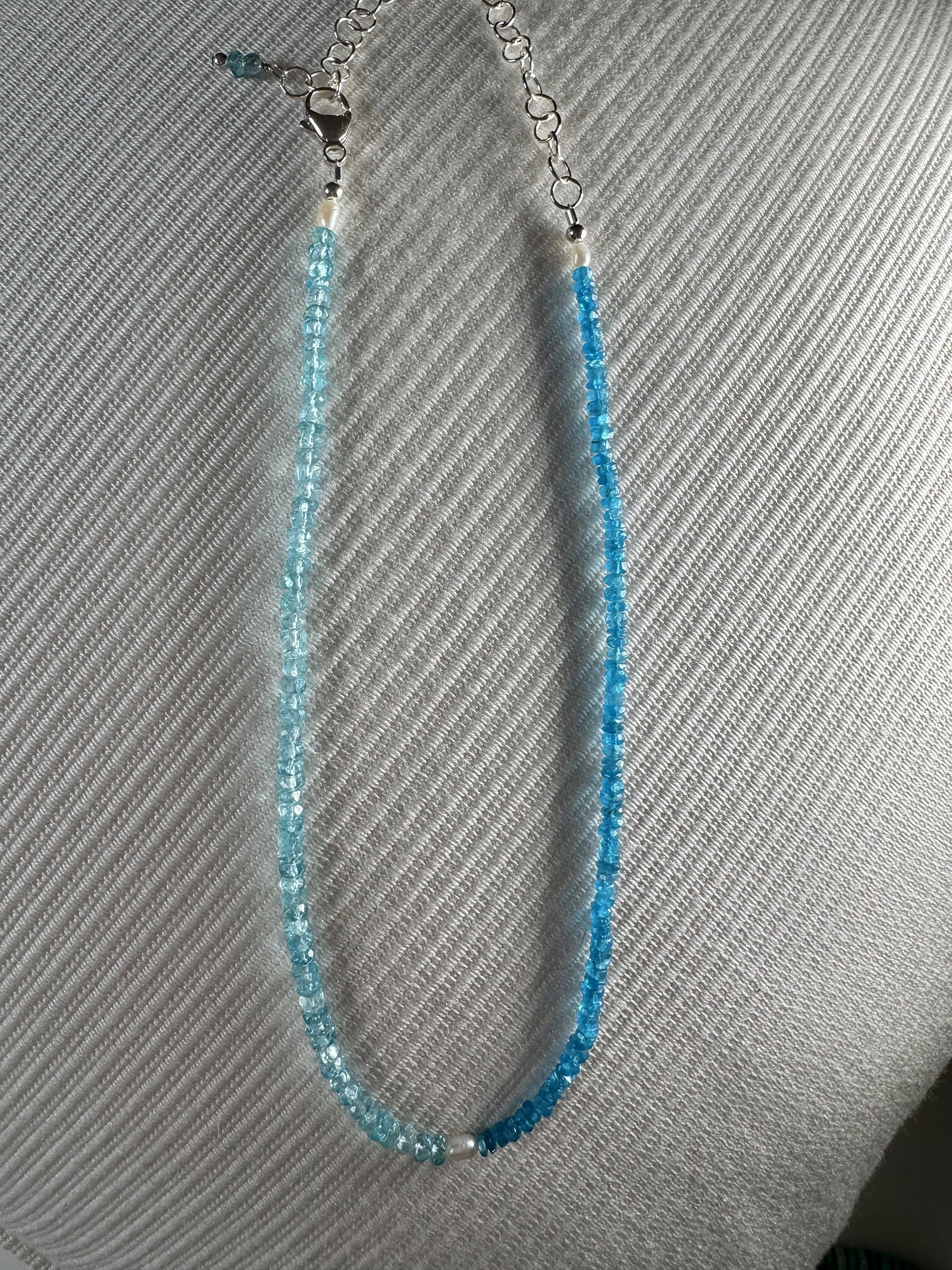 Two Tone Apatite Necklace