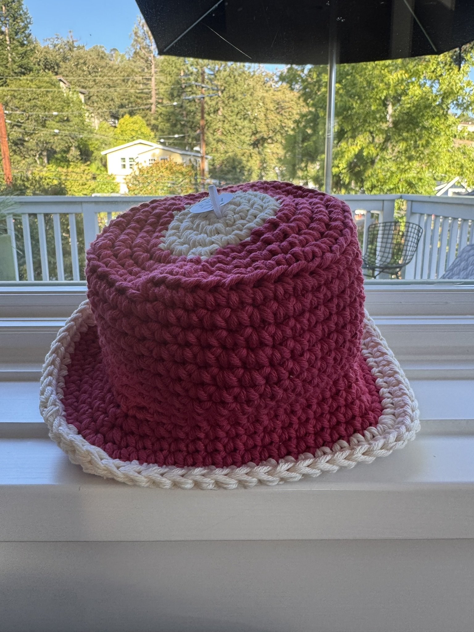 Baby Bucket Hat - Rosy Blush & Moonbeam (6-12 mo)
