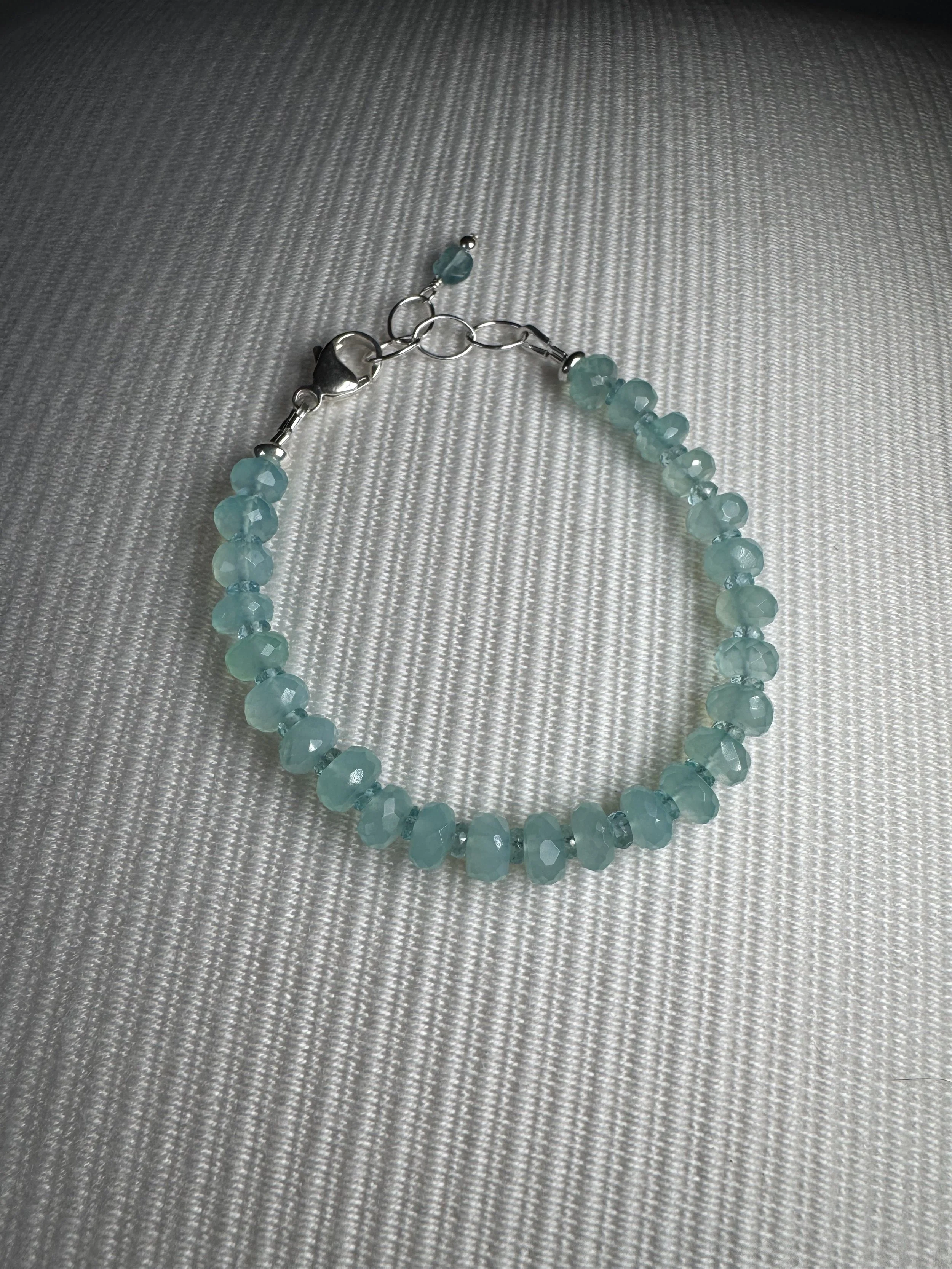 Chalcedony & Apatite Bracelet