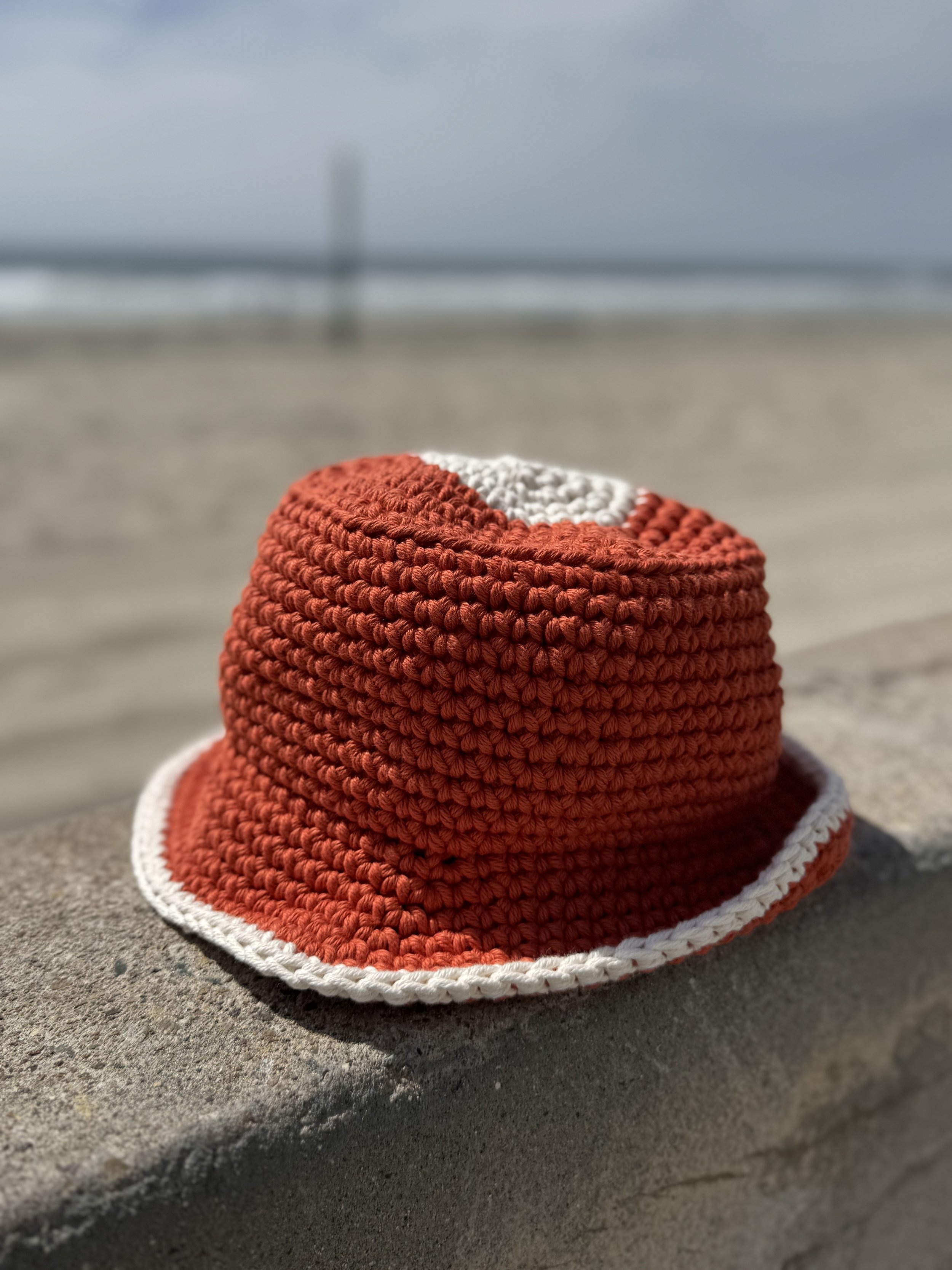 Burnt Orange & Moonbeam Bucket Hat