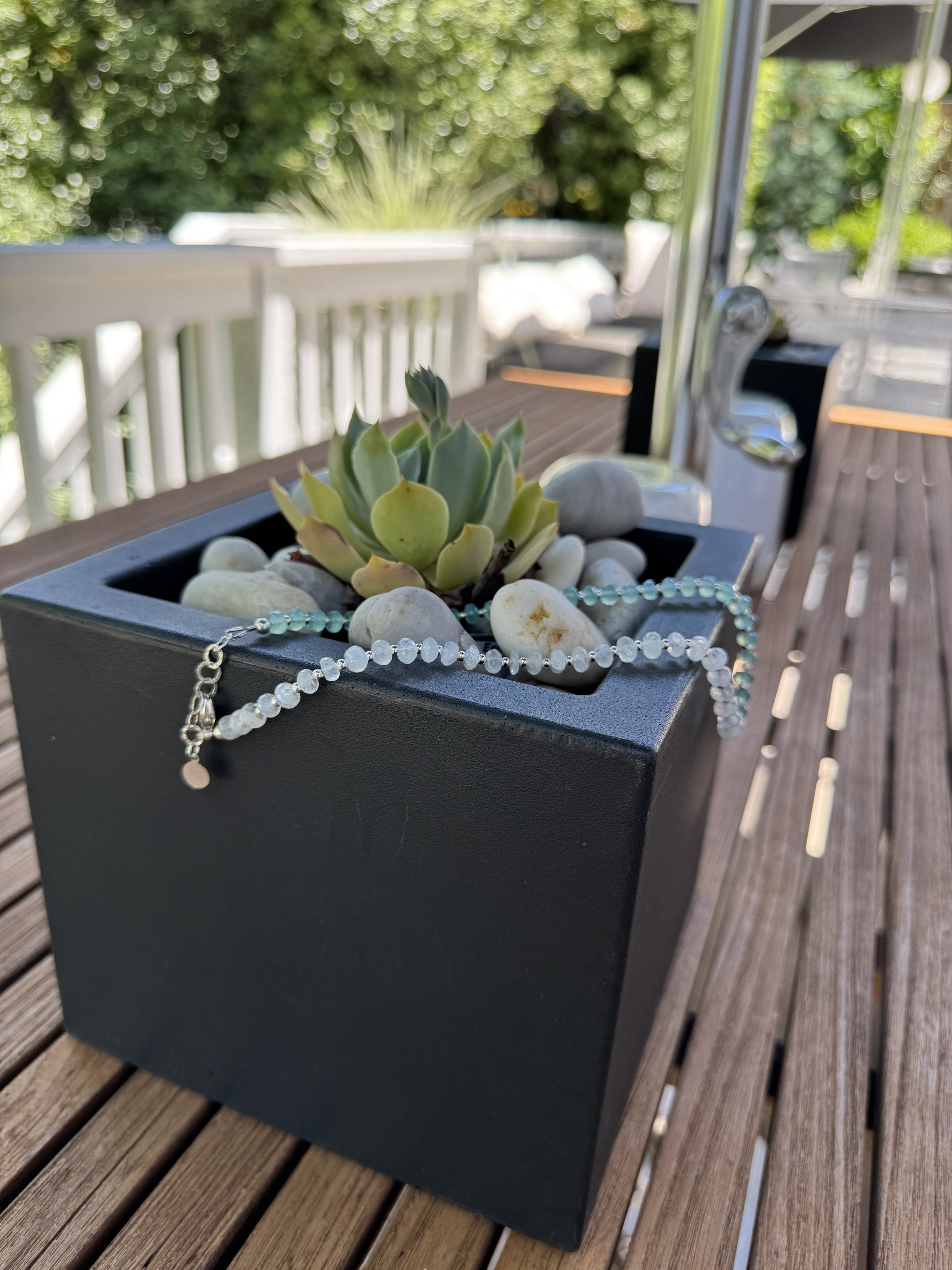 Chalcedony & Moonstone Necklace