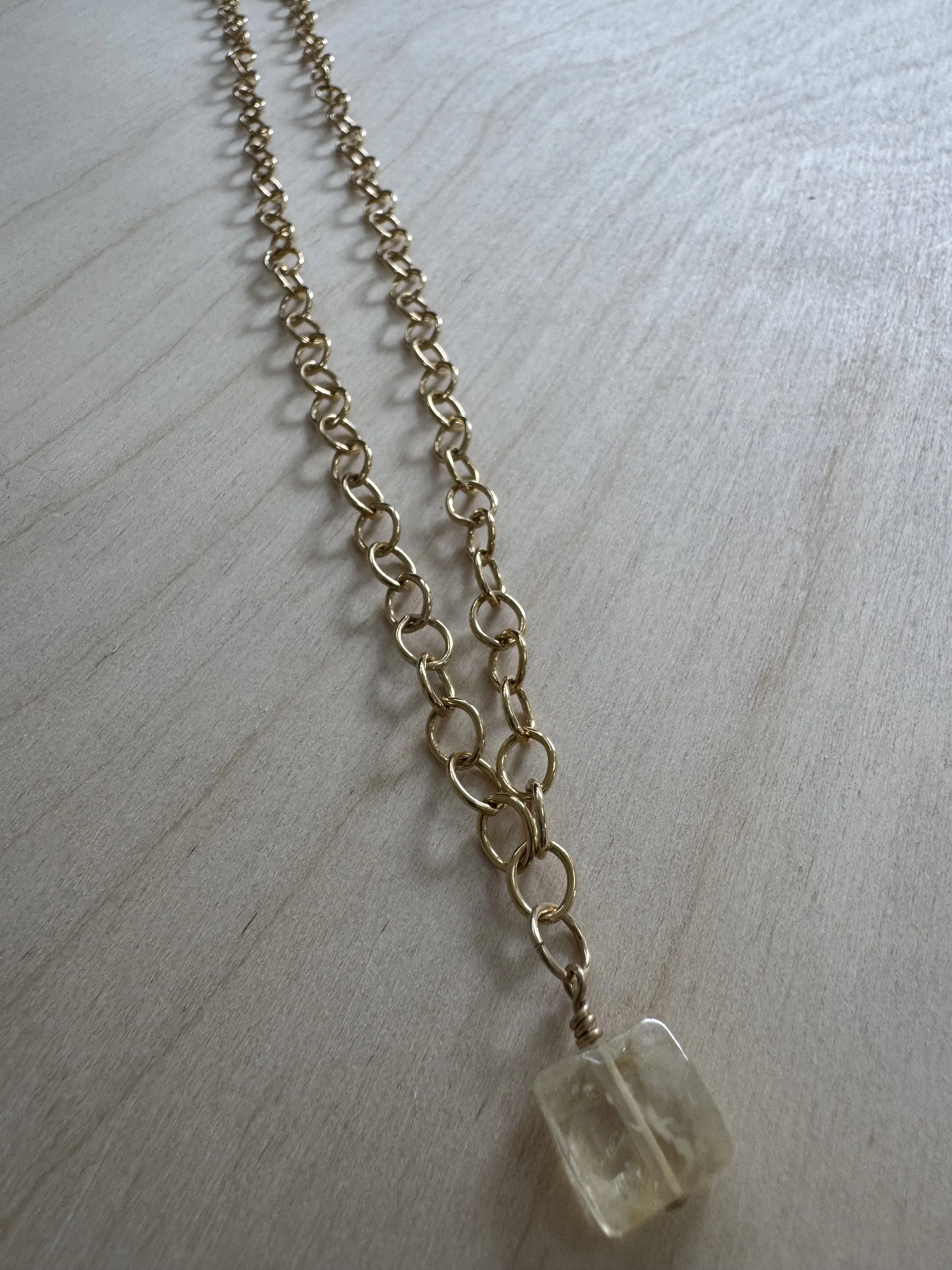 Citrine Pendant Necklace