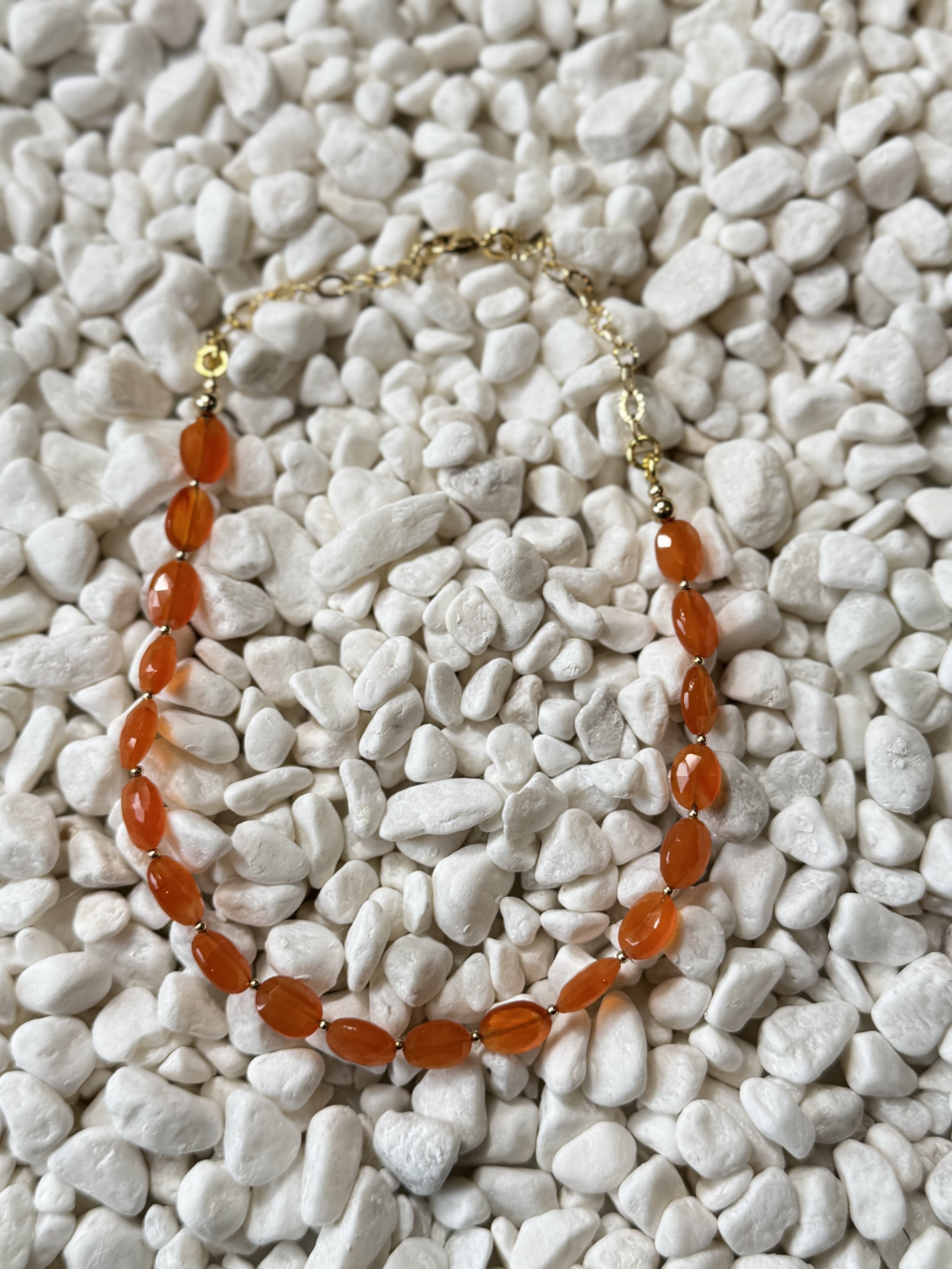 Carnelian Chain Necklace