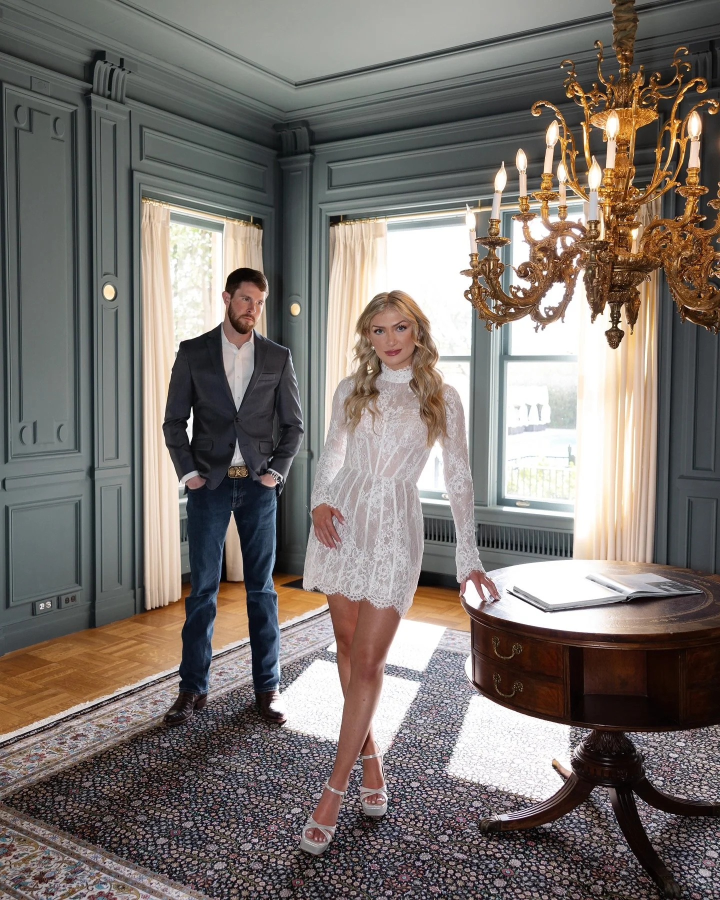 Bringing back these iconic, romantic engagement photos because Emily + Colton&rsquo;s Wedding is TOMORROW 💋