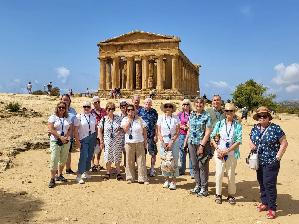 Solo travellers visiting the Acropolis in Athens