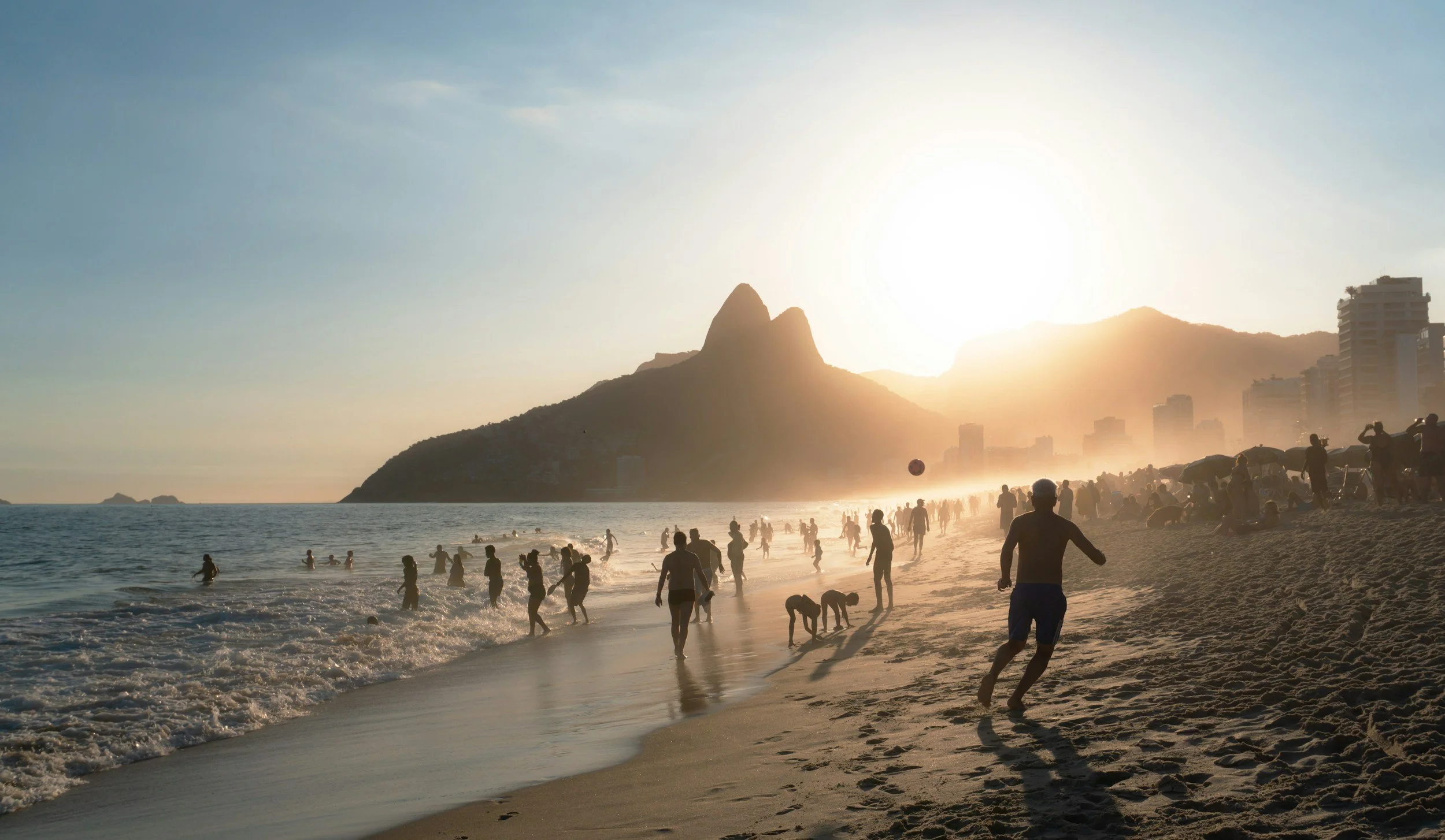 football on the beach brazil