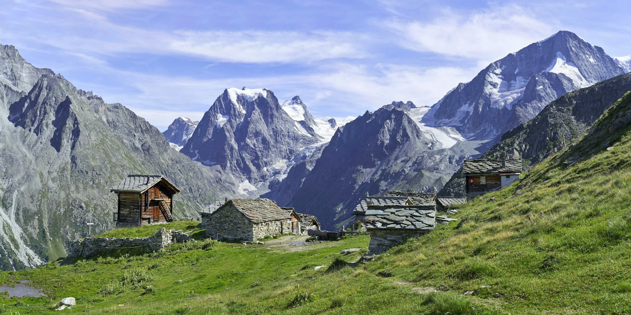 alpine village mountains