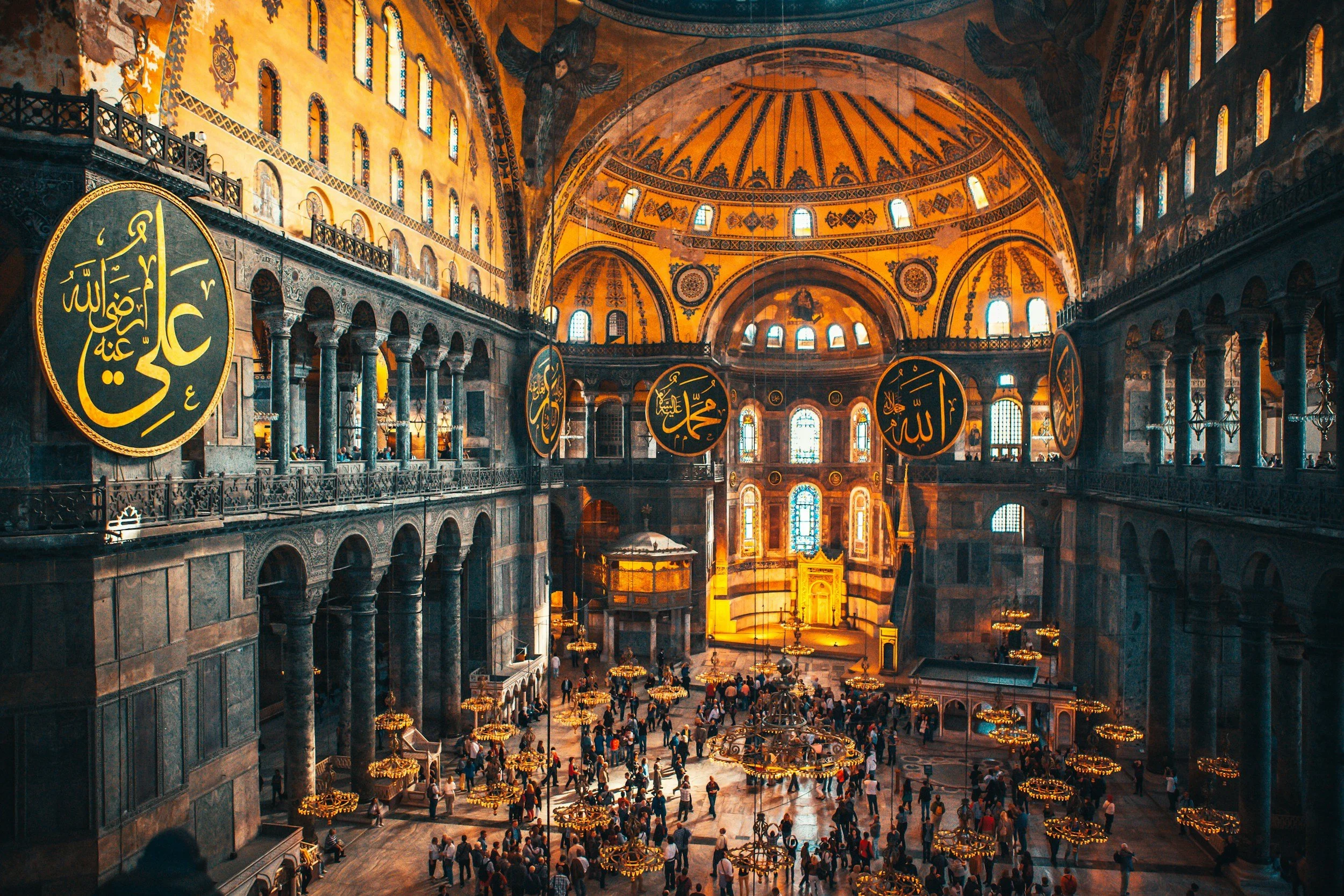 inside hagia sofia istanbul