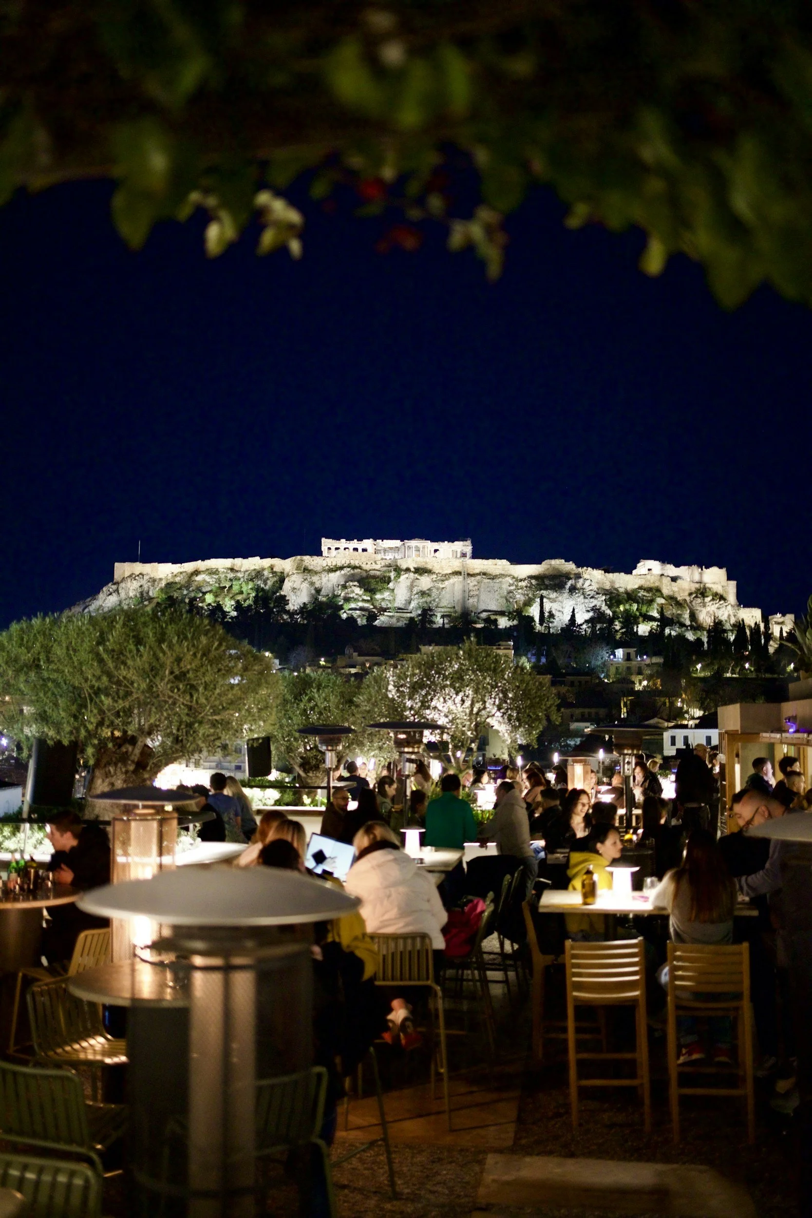 athens night time