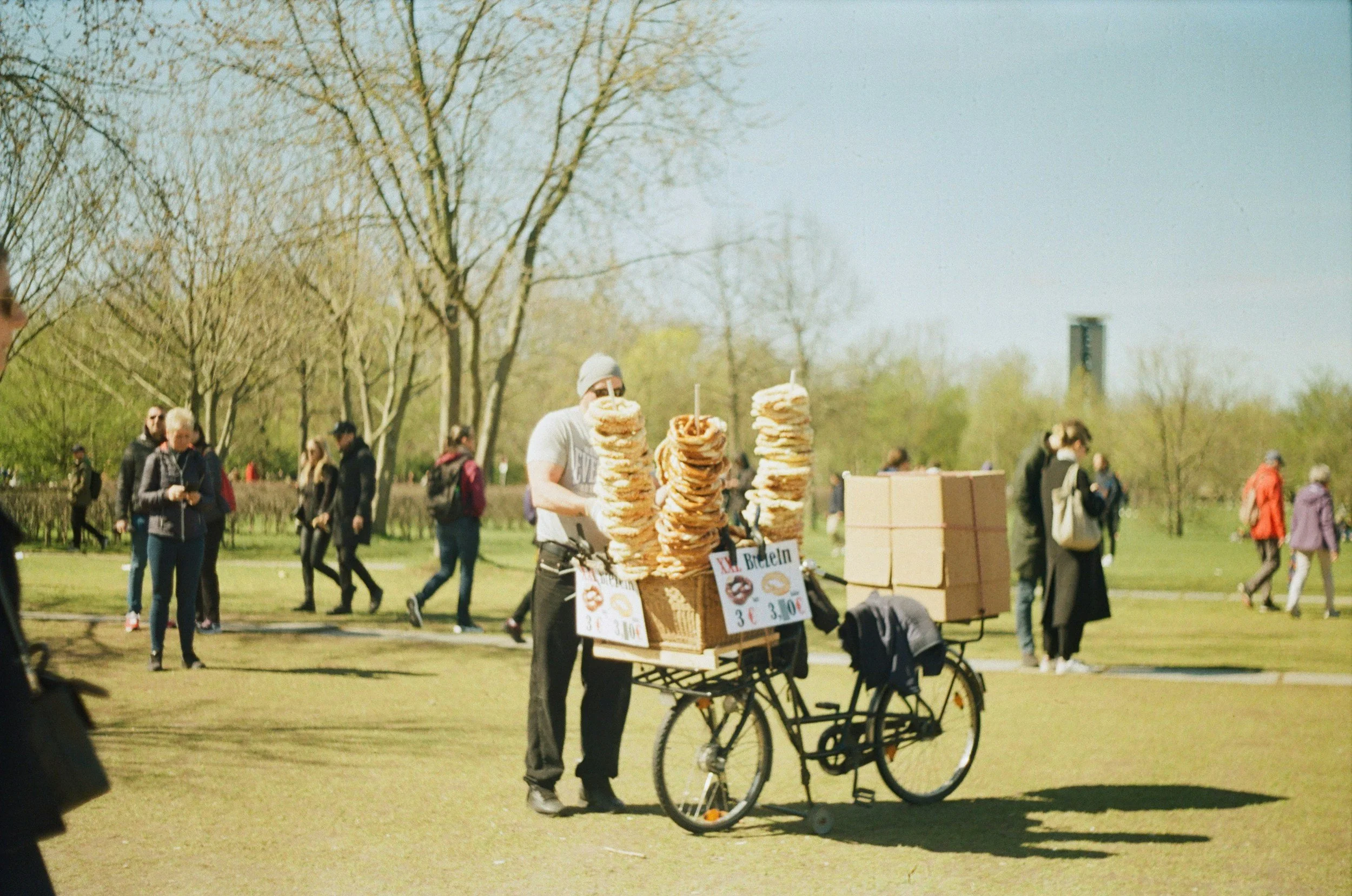 berlin street food vendor in a park