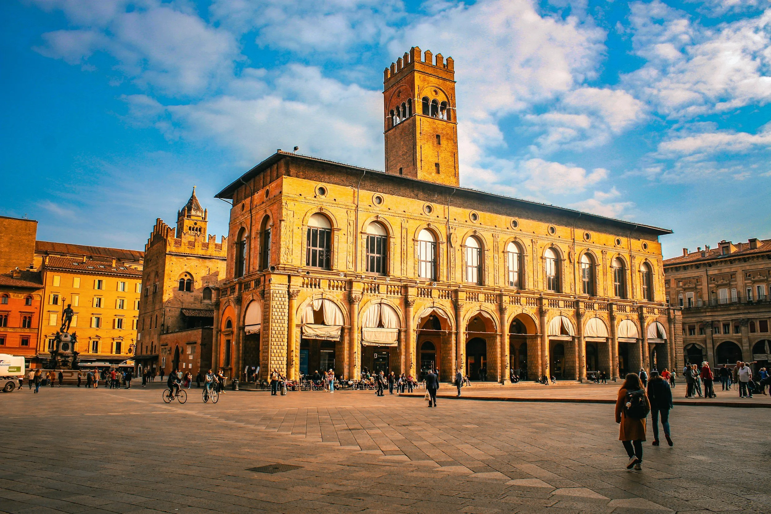 large buillding and square bologna