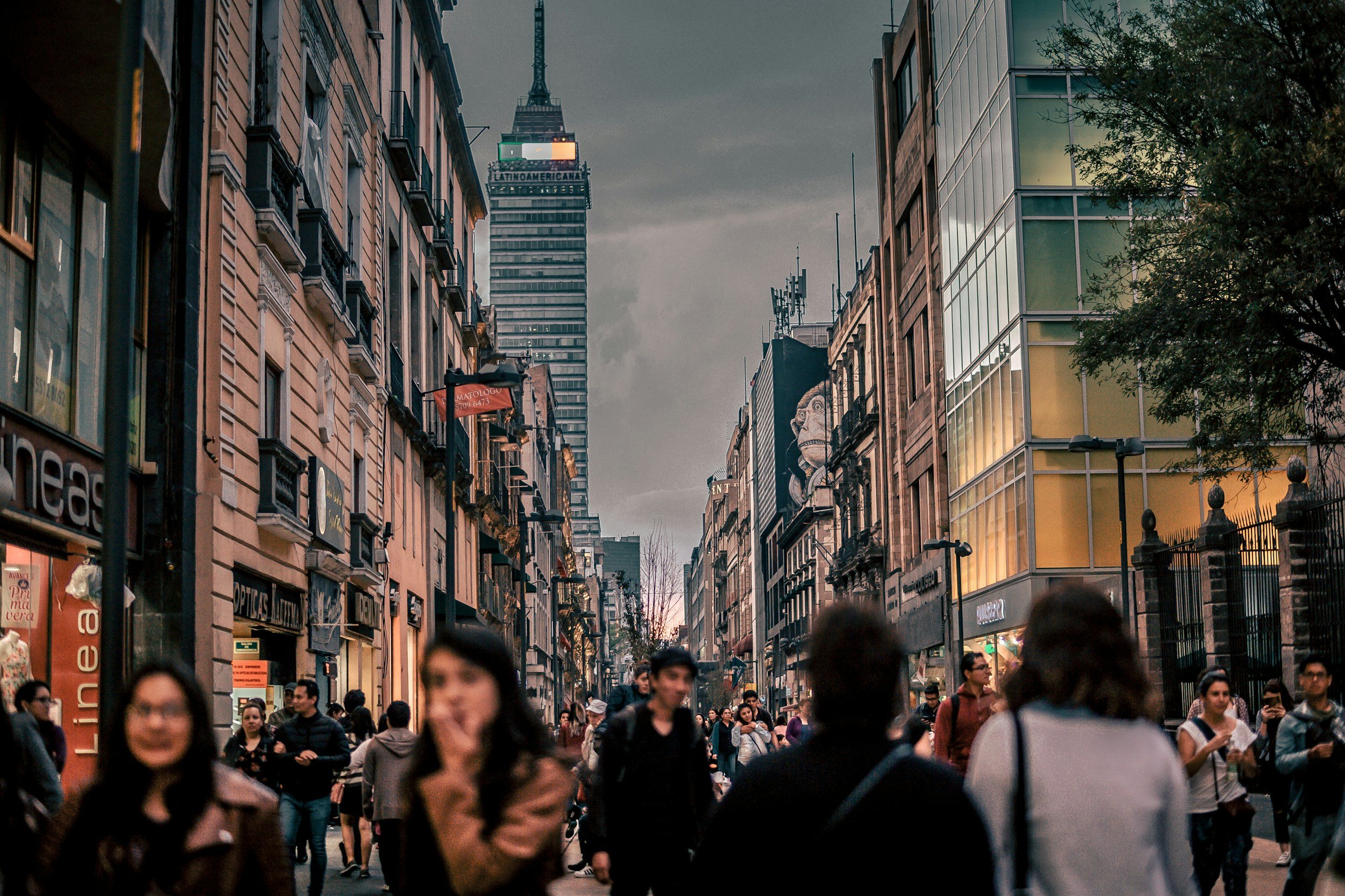 mexico city at night time