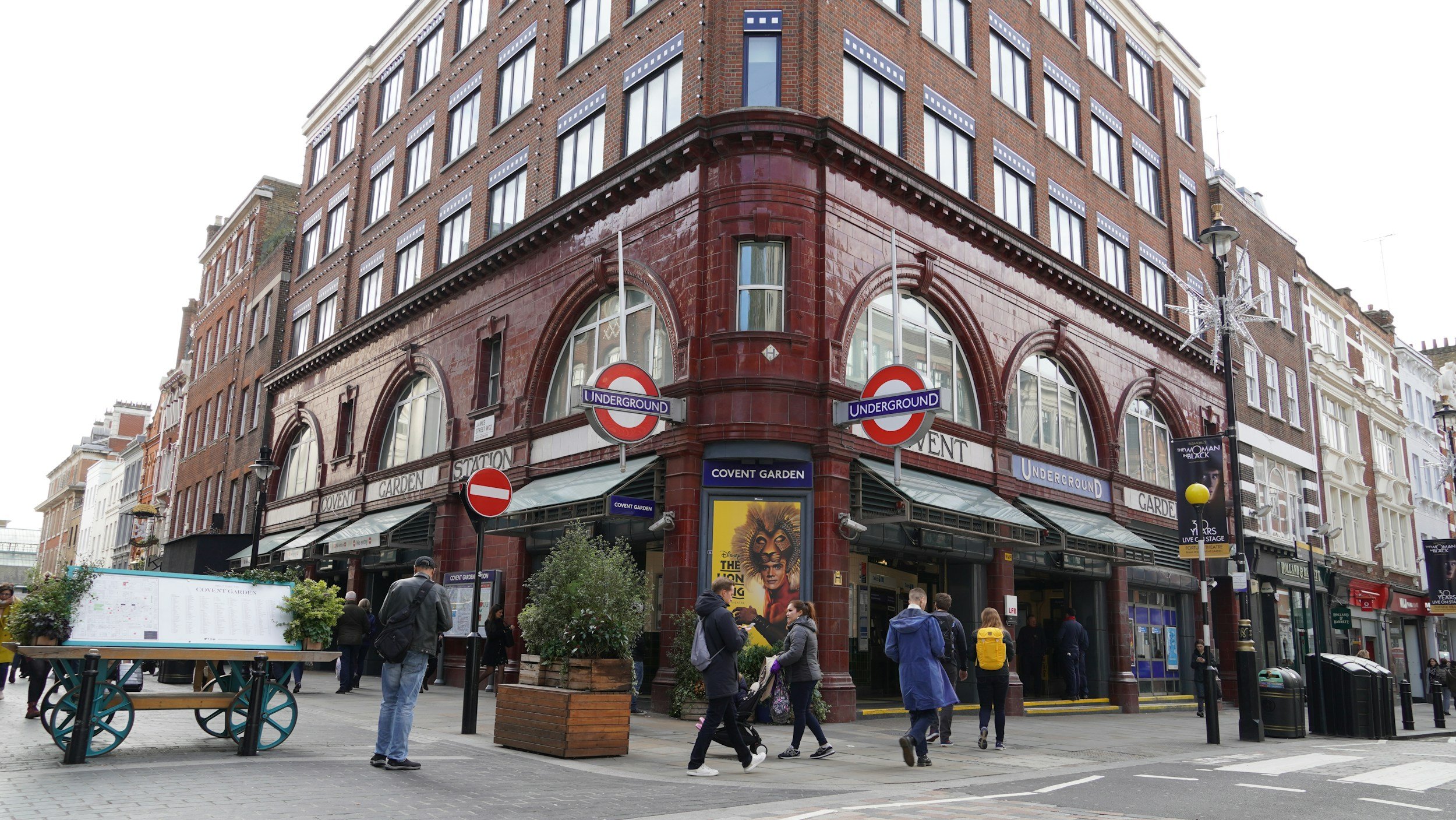 Covent garden tube station in the day time