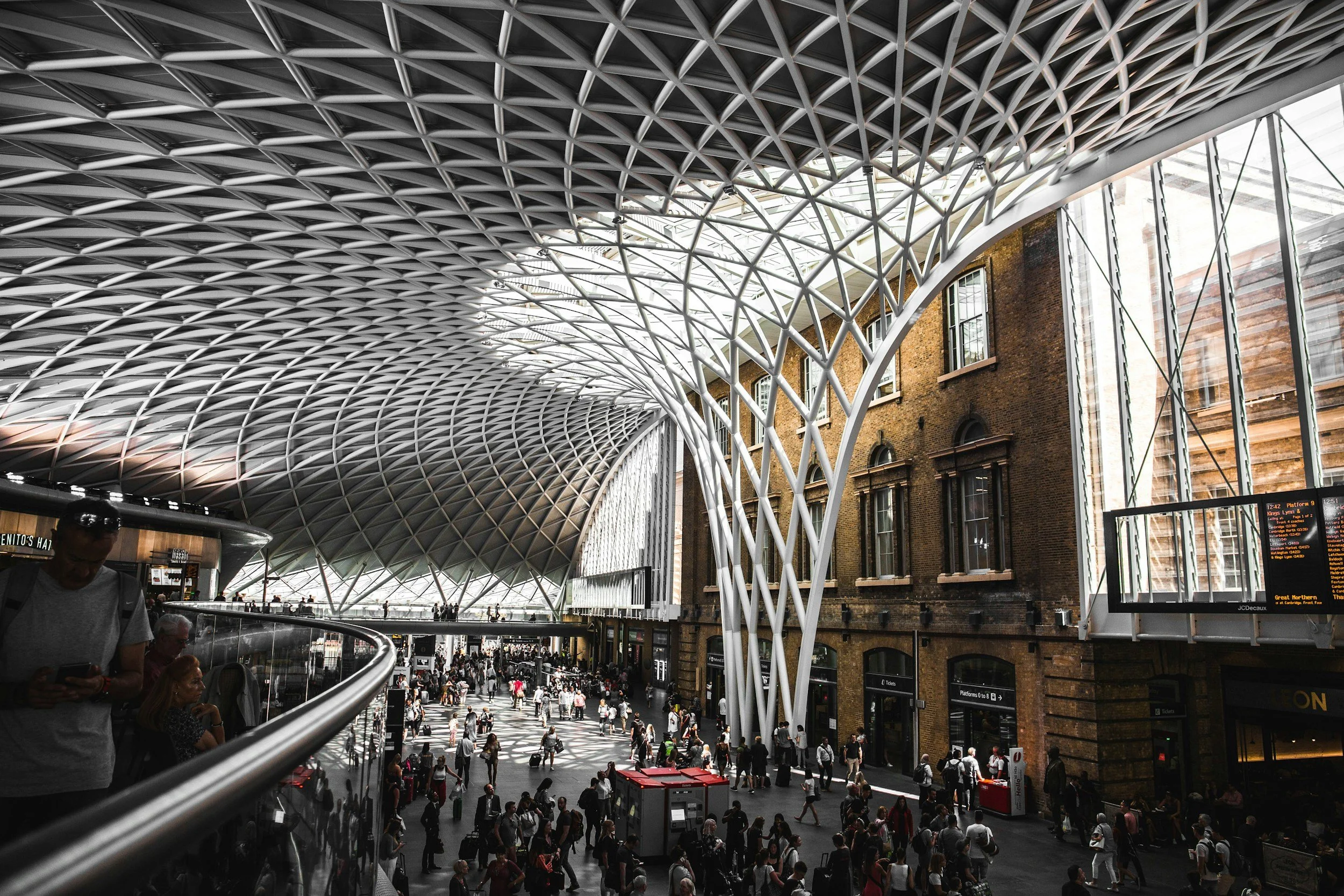 inside train station architecture