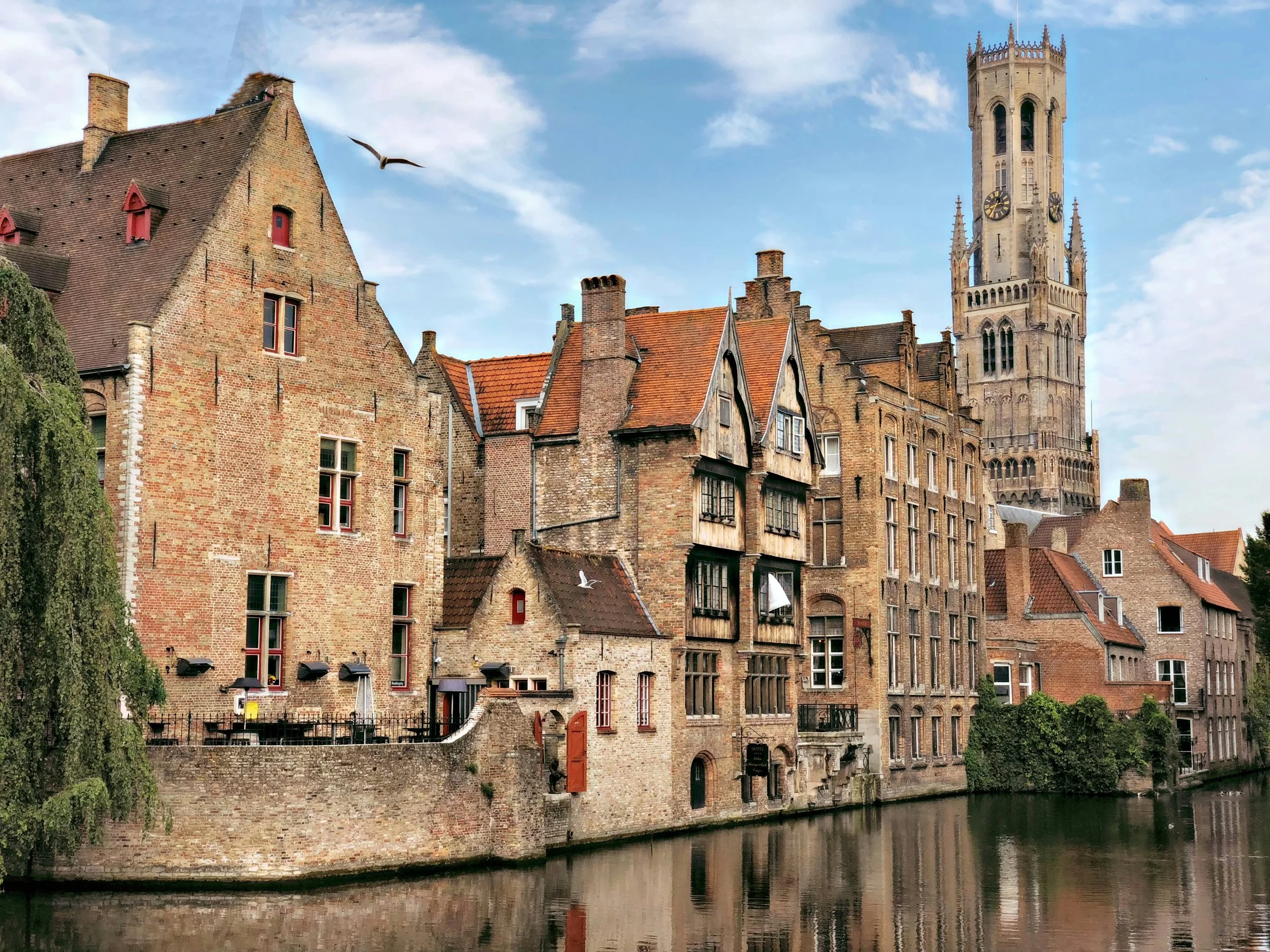 old town bruges riverside