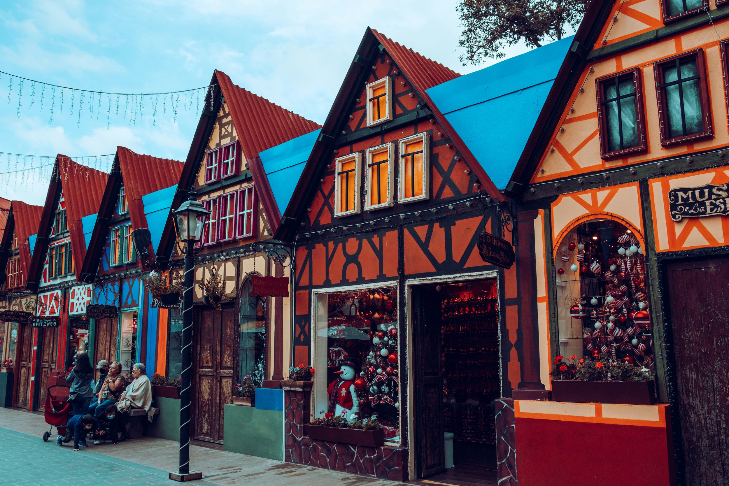 small shops christmas decoration