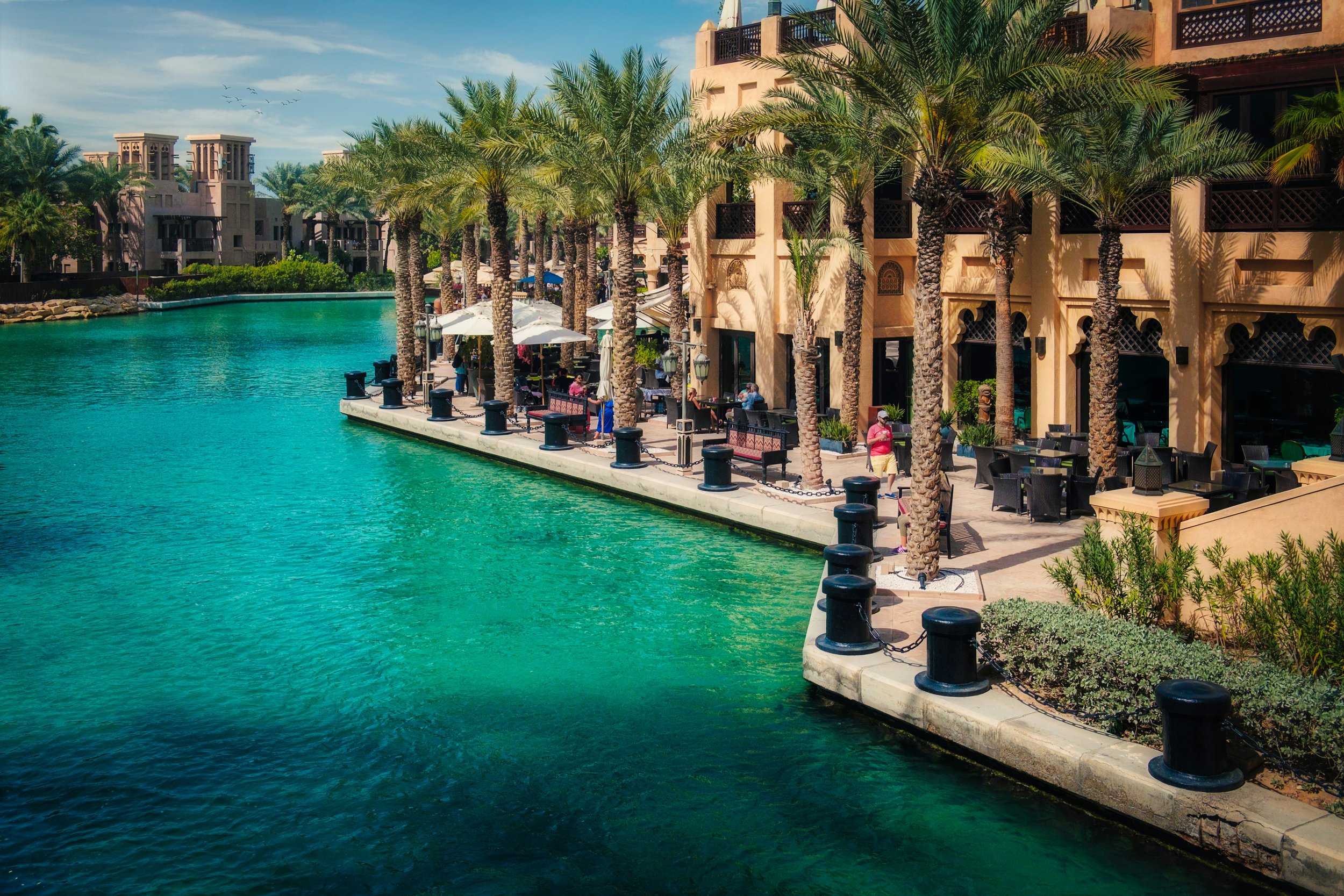 creek and buildings in dubai