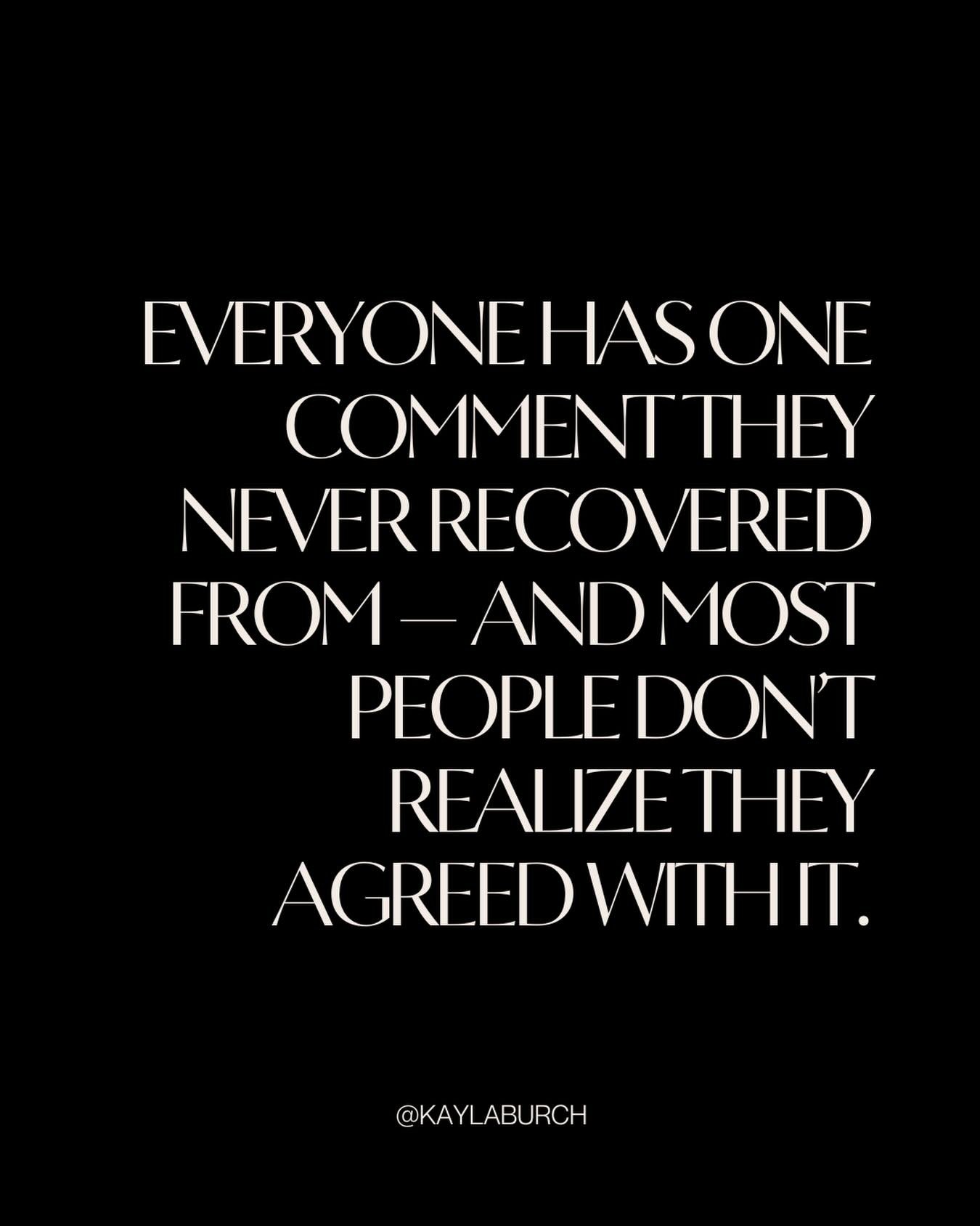 There&rsquo;s always that one comment that hit harder than it should have.
Not because it was true&hellip;
but because some part of you already feared it was.
That&rsquo;s why it stuck.
Not because of them
but because of the meaning you attached to i