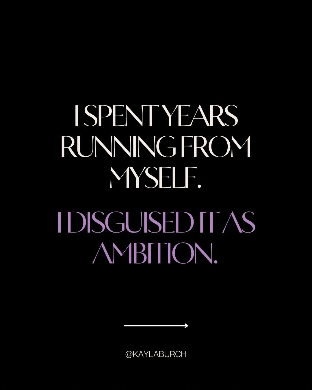 Until you turn around and face what&rsquo;s dragging you down, until you face what you&rsquo;re actually running from?

You&rsquo;ll keep running. Believe me, I know. 

Comment READY and I&rsquo;ll send you the full breakdown of how I shifted this.