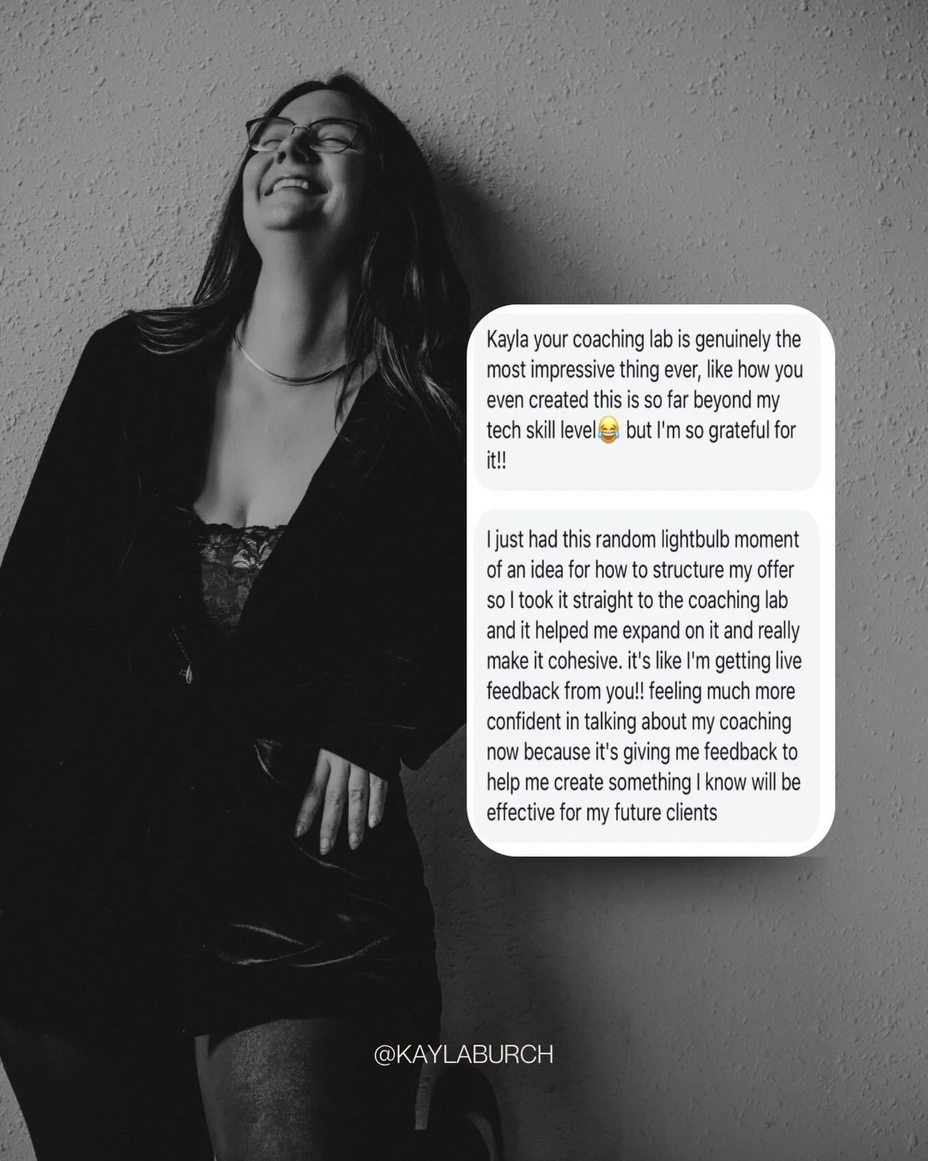 &ldquo;It&rsquo;s like I&rsquo;m getting live feedback from you.&rdquo;

This is what Coaching Lab does.

I built it for coaches who have ideas but need help making them cohesive. Who want to talk through their offers, their messaging, their coaching