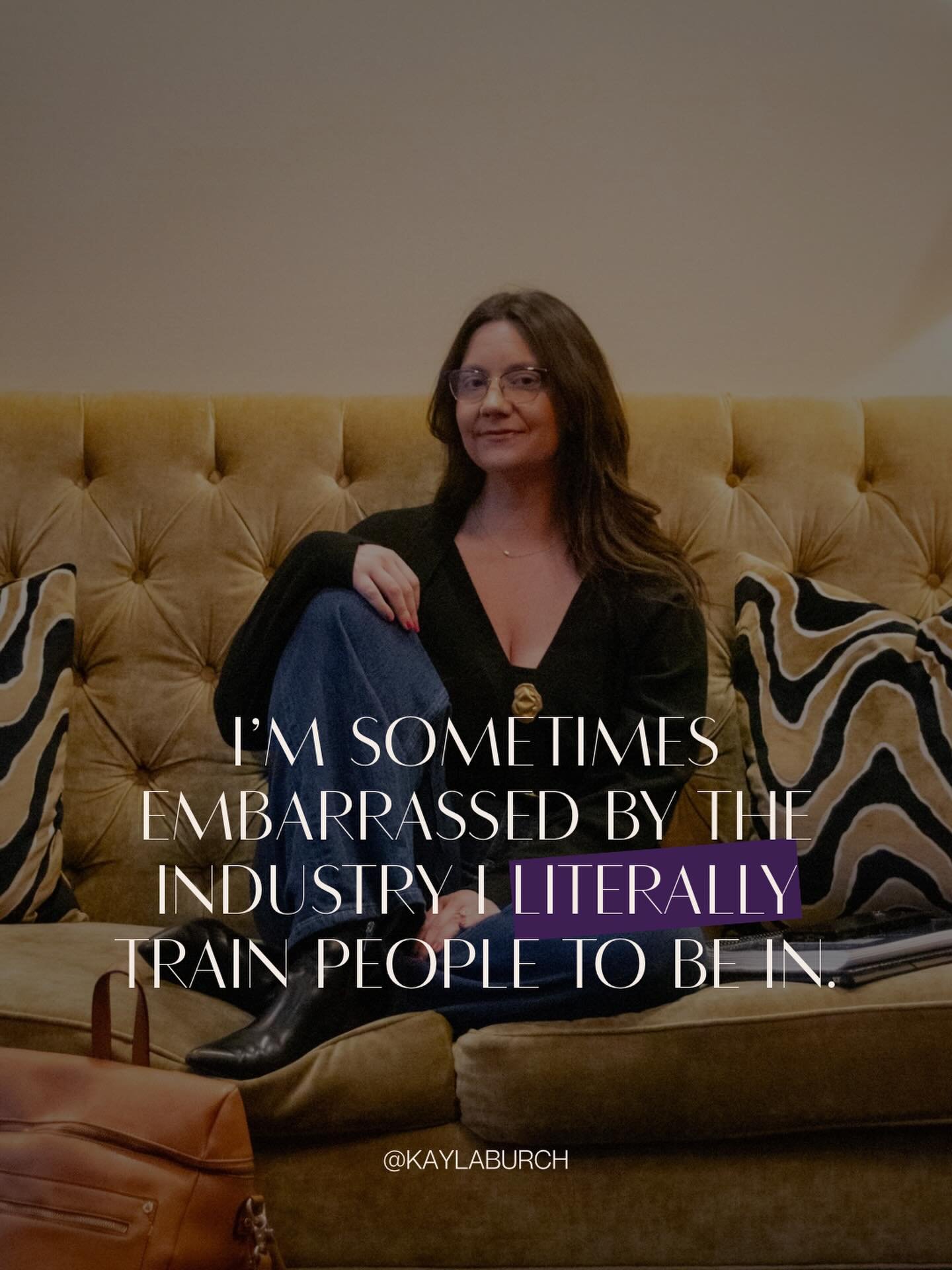 That&rsquo;s a weird thing to say out loud. But it&rsquo;s true.

I watch coaches post the same recycled promises repackaged in a different offer and I think, I train people to enter THIS? I see the scams and the fluff programs and the certifications