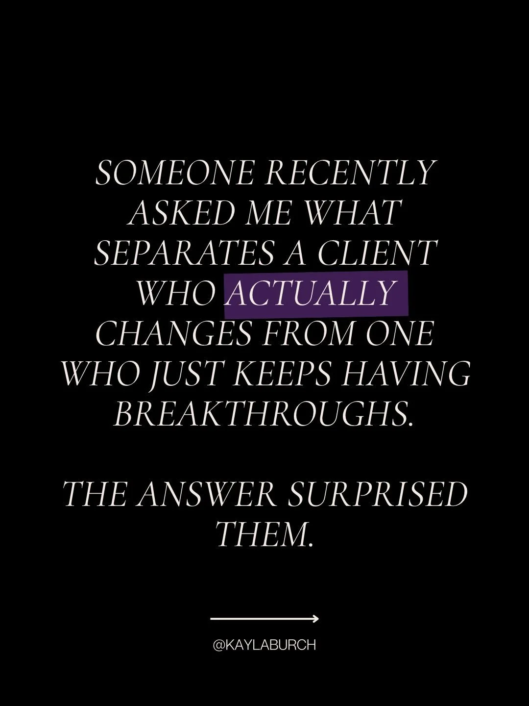 The difference between clients who actually change and clients who just keep having breakthroughs comes down to having a coach that knows what to do after awareness lands. Most coaches were never taught this.

Comment GUIDE and I&rsquo;ll send you th
